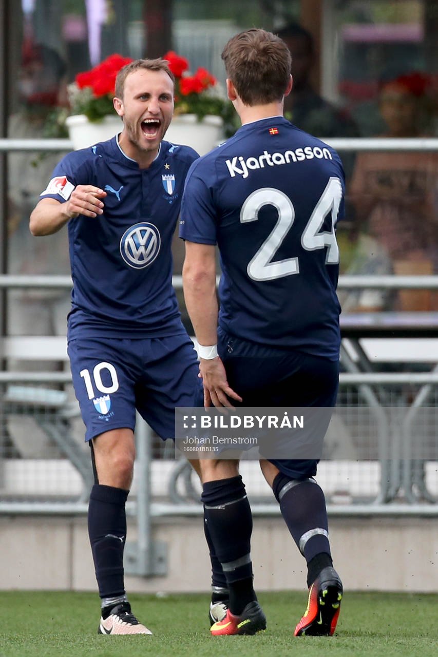 Malmö FFs Magnus Wolff Eikrem och Vidar Örn Kjartansson