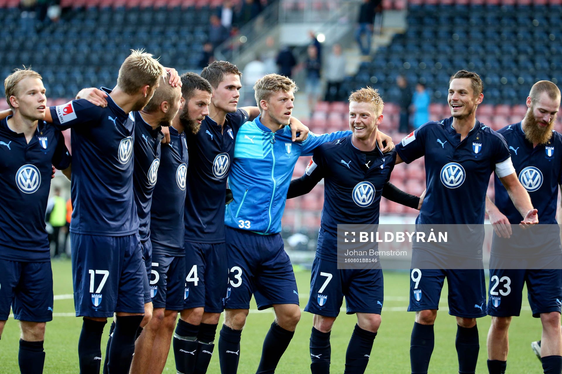 Malmö FFs spelare jublar