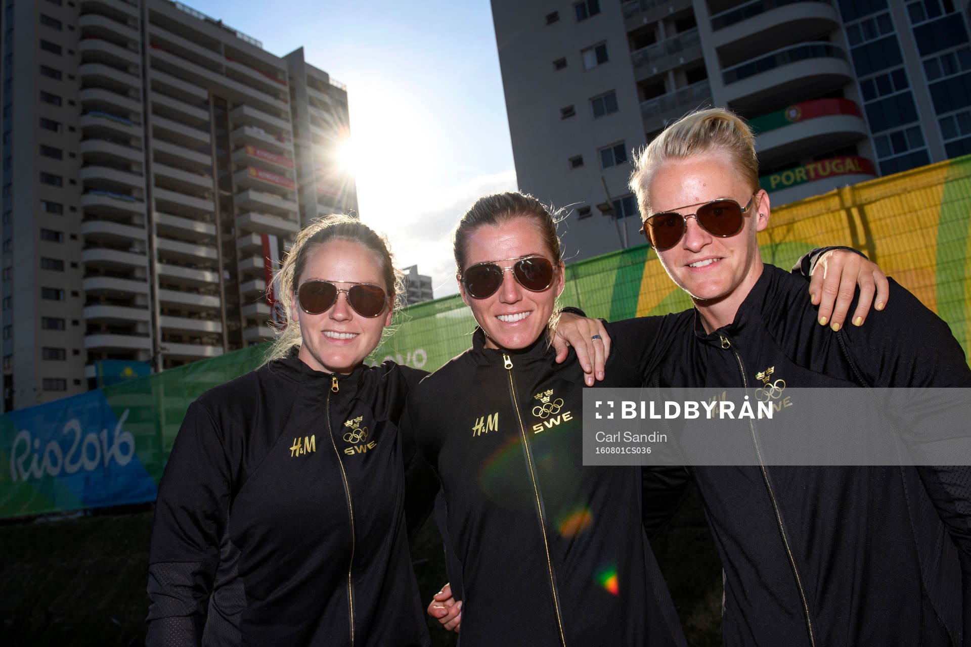 Sveriges Lisa Dahlkvist, Linda Sembrant och Nilla Fischer