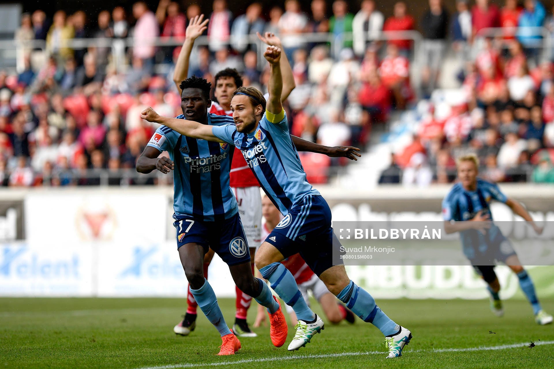 Djurgårdens Kevin Walker jublar