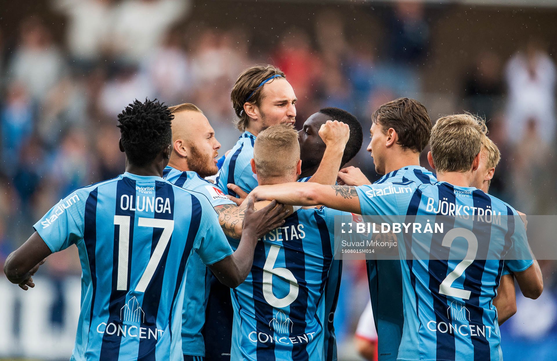 Djurgårdens Kevin Walker jublar