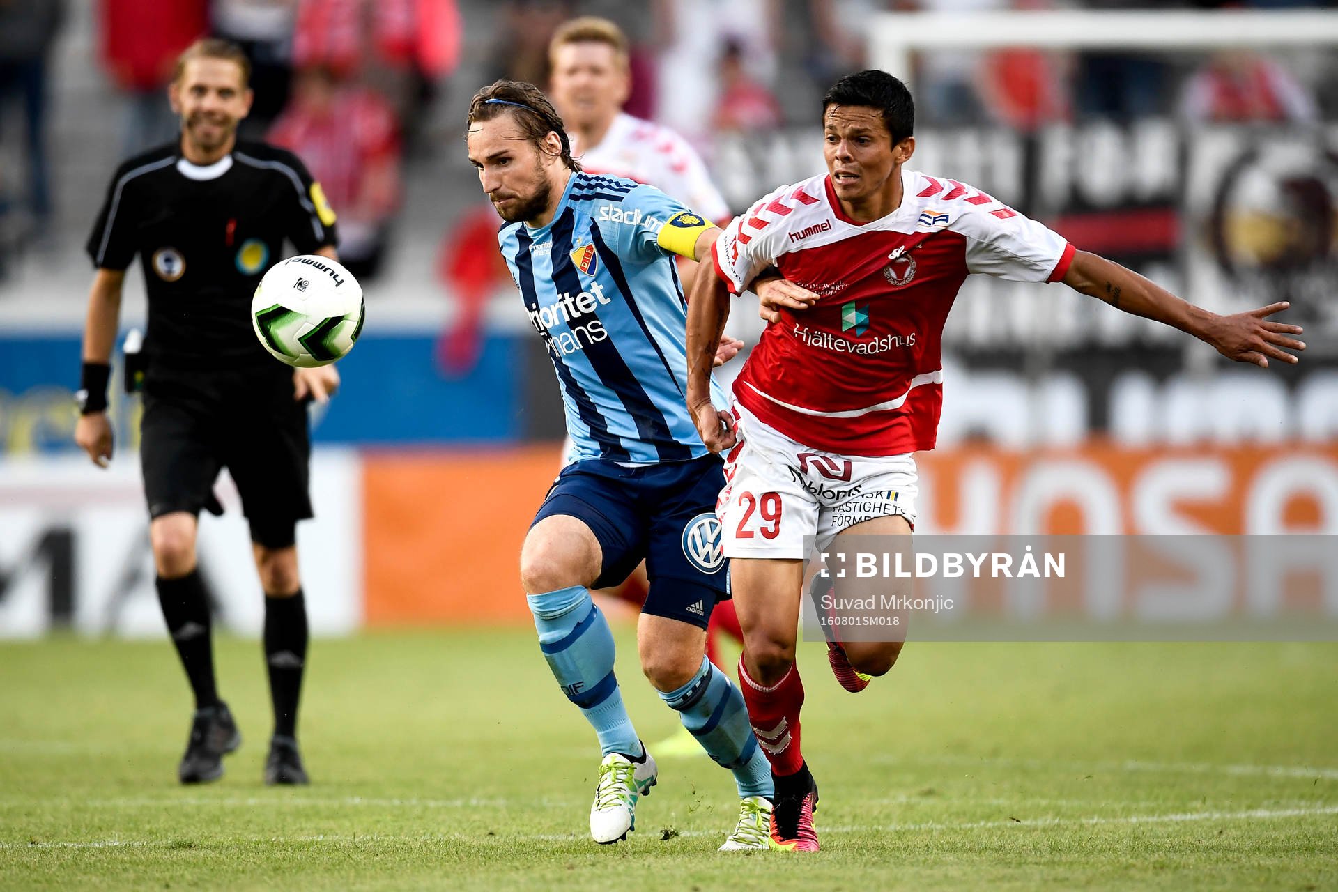 Djurgårdens Kevin Walker och Kalmars Romário Pereira