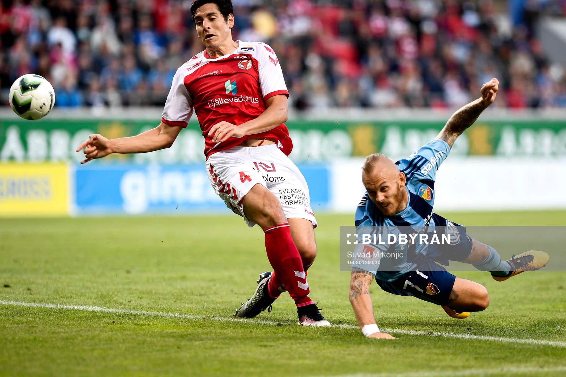 Kalmars Ismael Silva Lima och Djurgårdens Magnus Eriksson