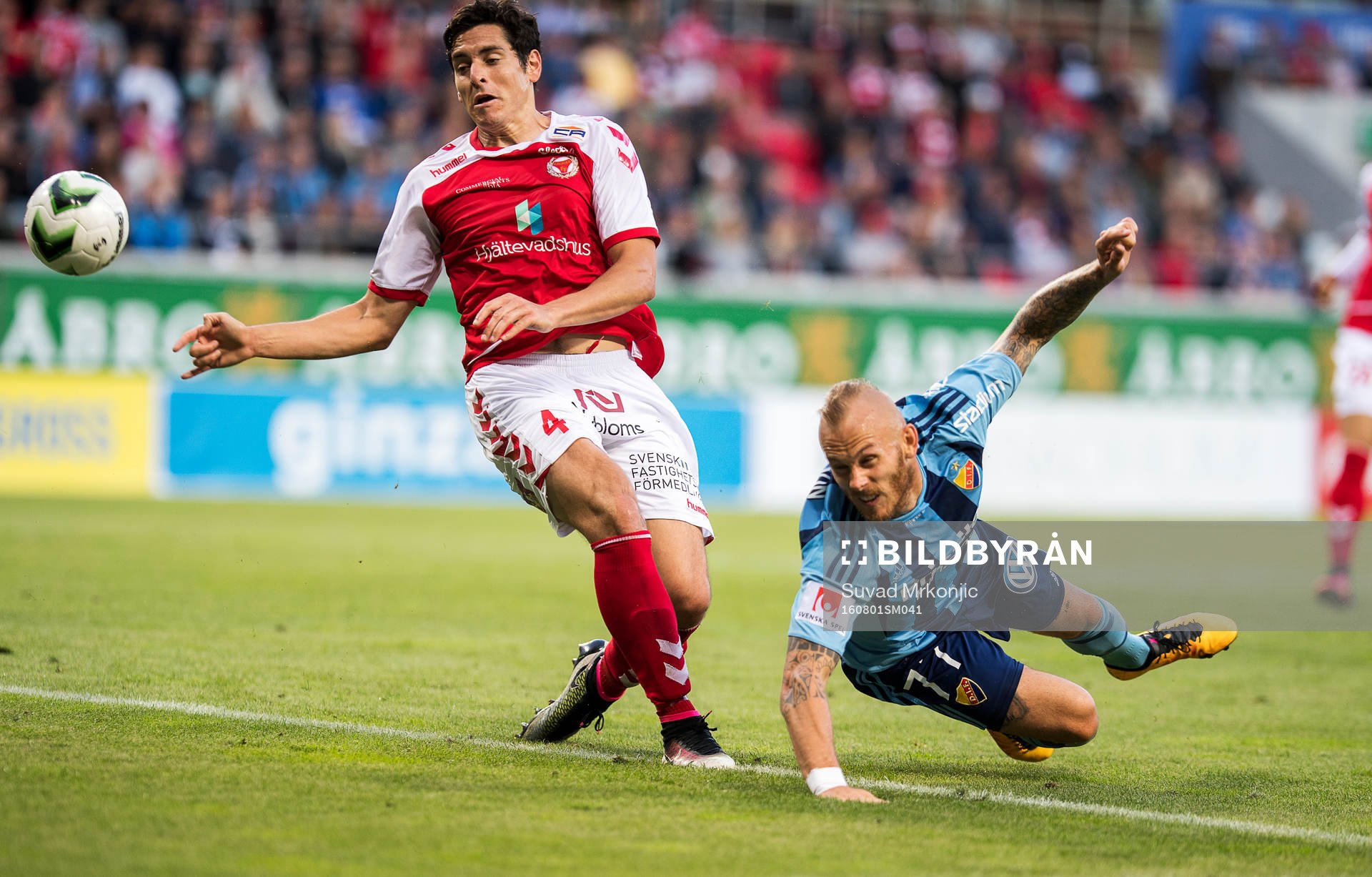 Kalmars Marko Biskupovic och Djurgårdens Magnus Eriksson