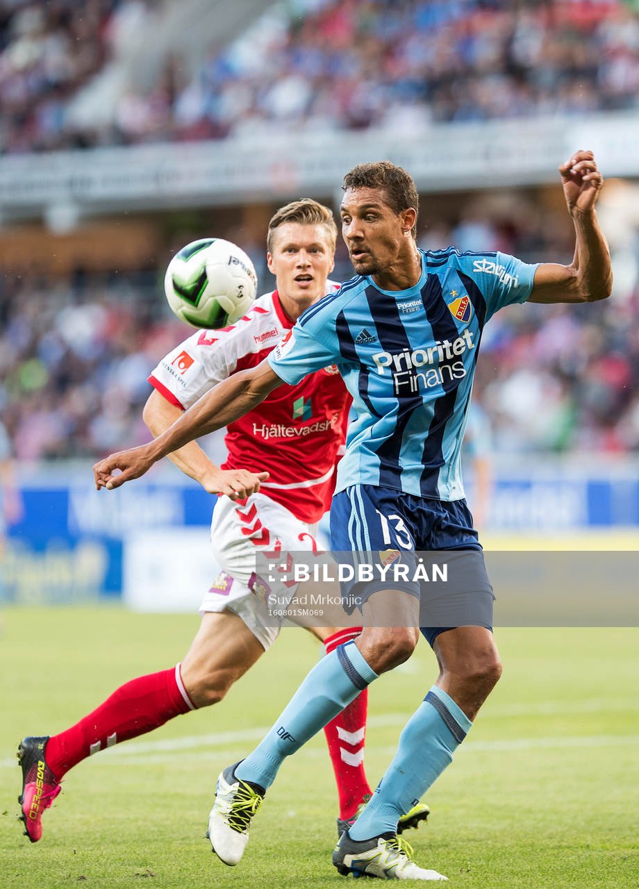 Kalmars Viktor Elm och Djurgårdens Mathias Ranegie