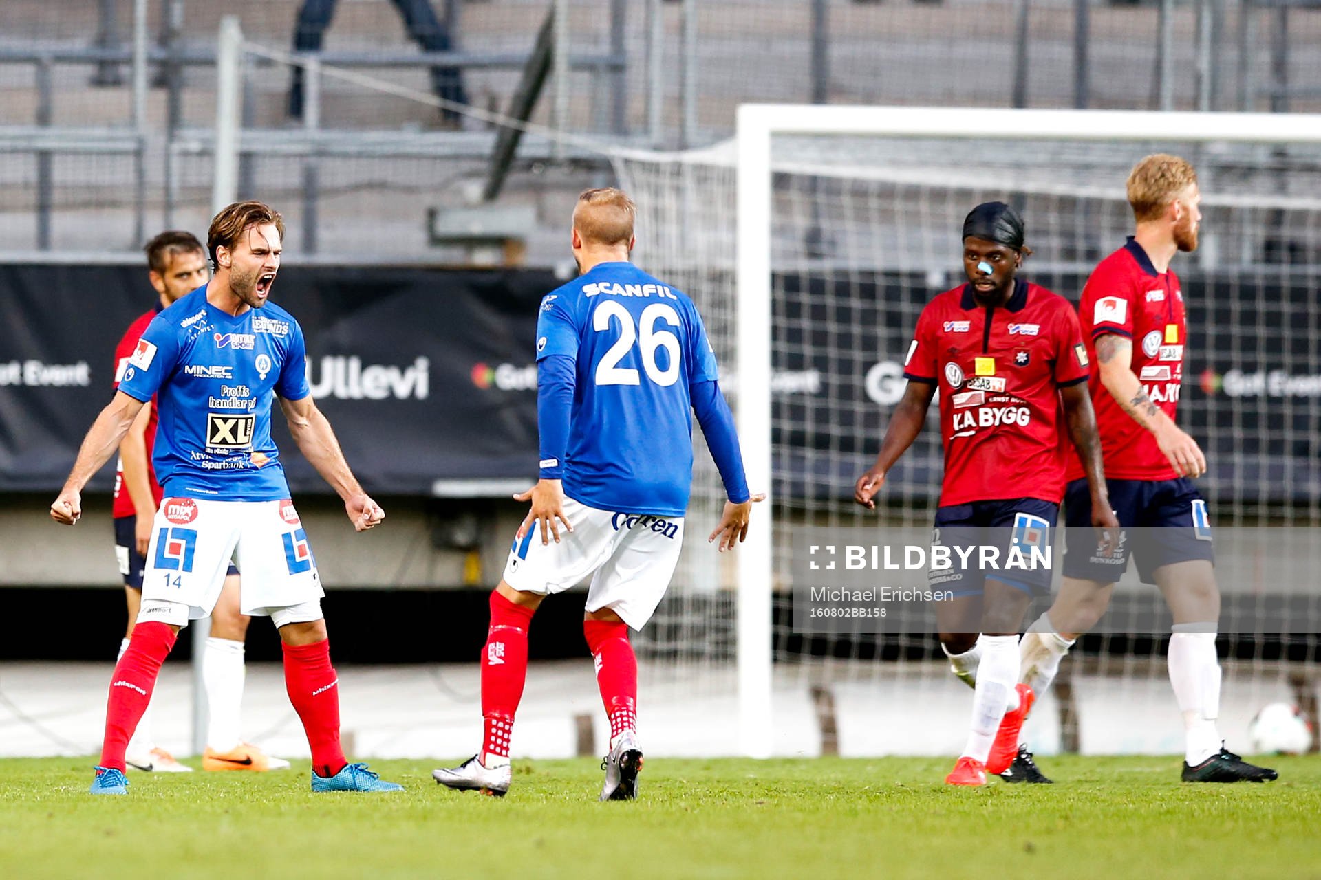 Åtvidabergs Simon Helg jublar