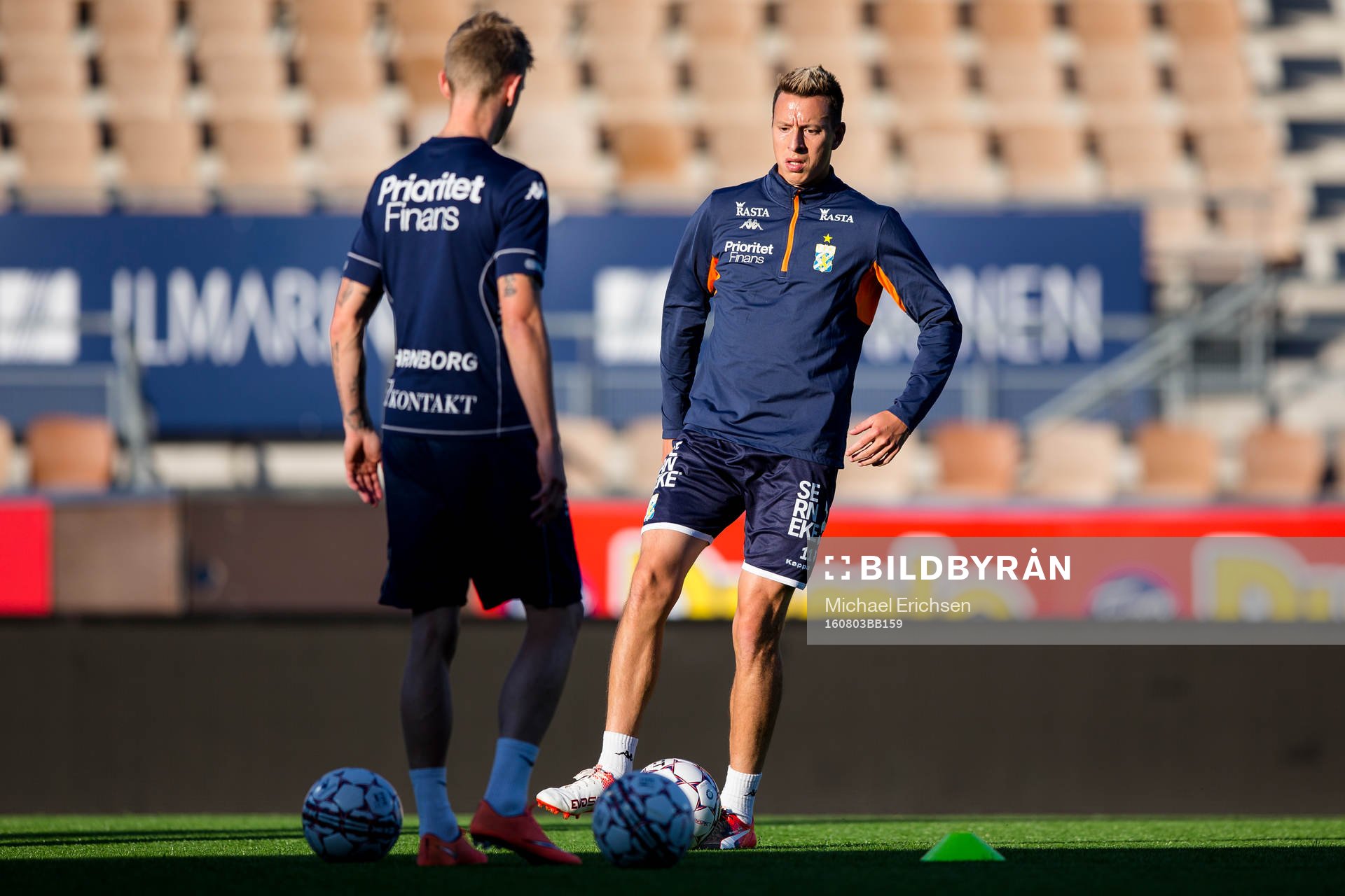 IFK Göteborgs Sören Rieks och Martin Smedberg Dalence