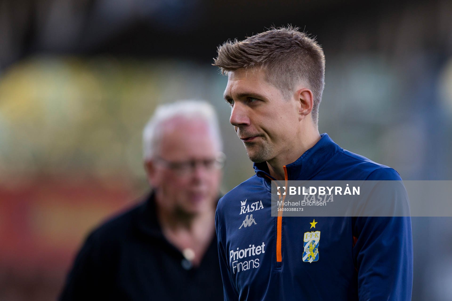 IFK Göteborgs Mikael Boman under en fotbollsträning med IFK Göteborg den 3 augusti 2016 i Helsingfors.
