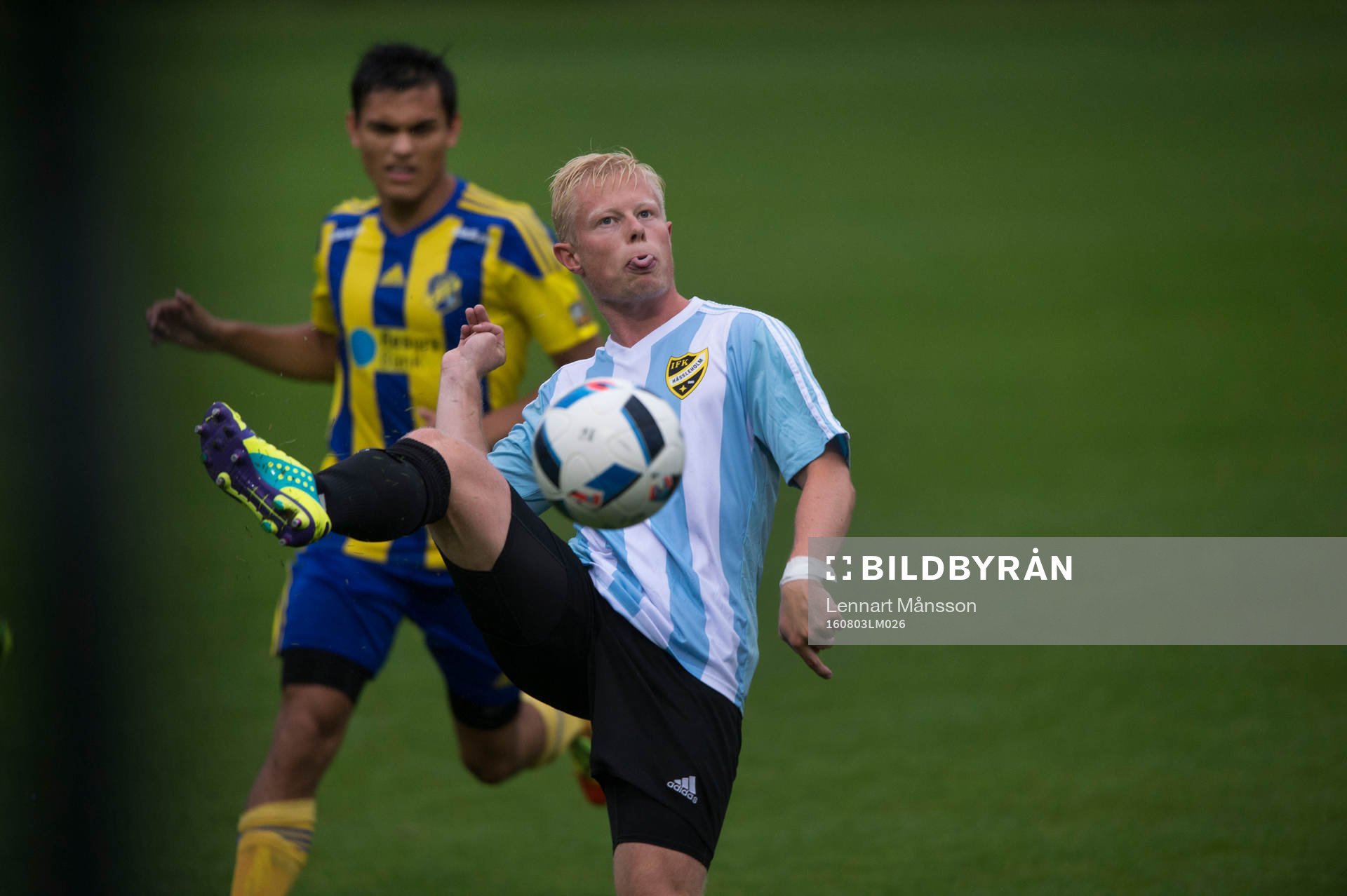 IFK Hässleholms Joel Andersson i matchen i Svenska Cupen