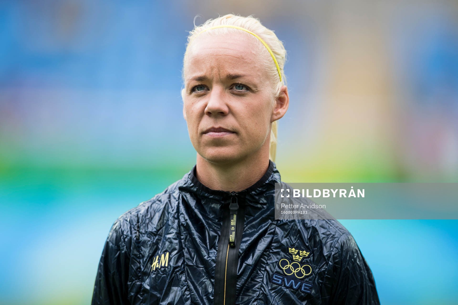 Sveriges Caroline Seger i fotbollsmatchen mellan Sverige