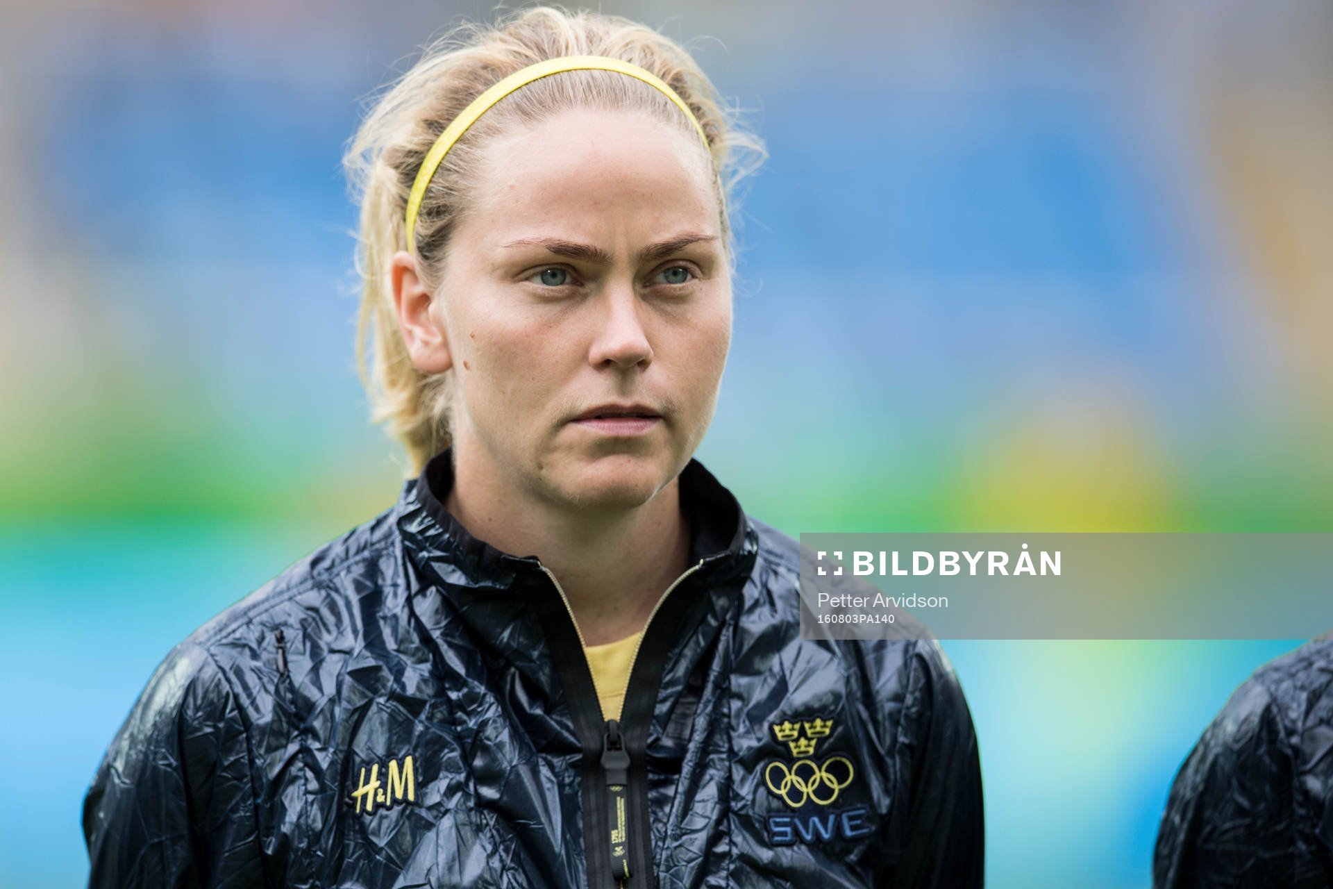 Sveriges Lisa Dahlkvist i fotbollsmatchen mellan Sverige