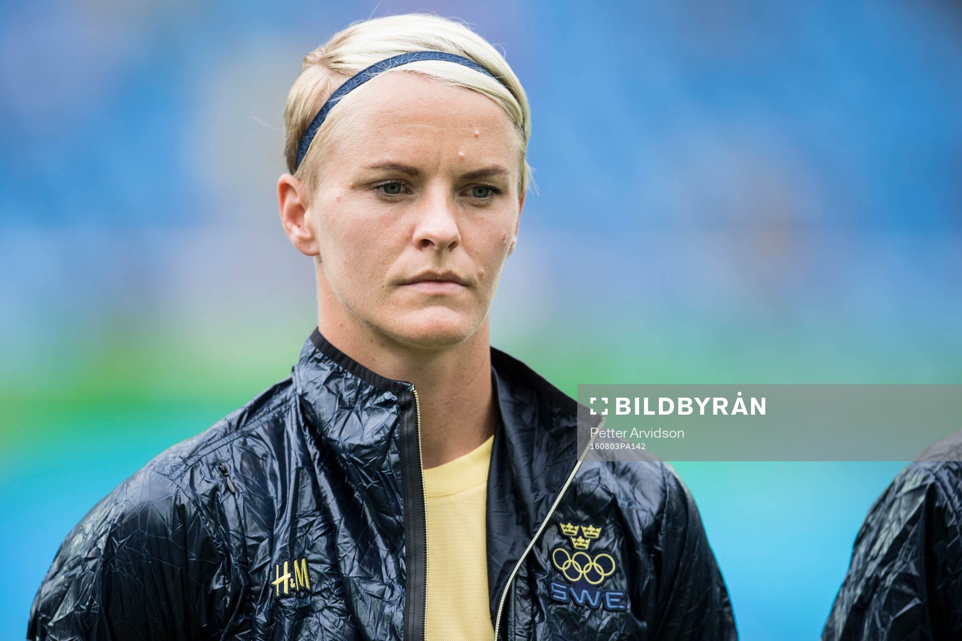 Sveriges Nilla Fischer i fotbollsmatchen mellan Sverige och