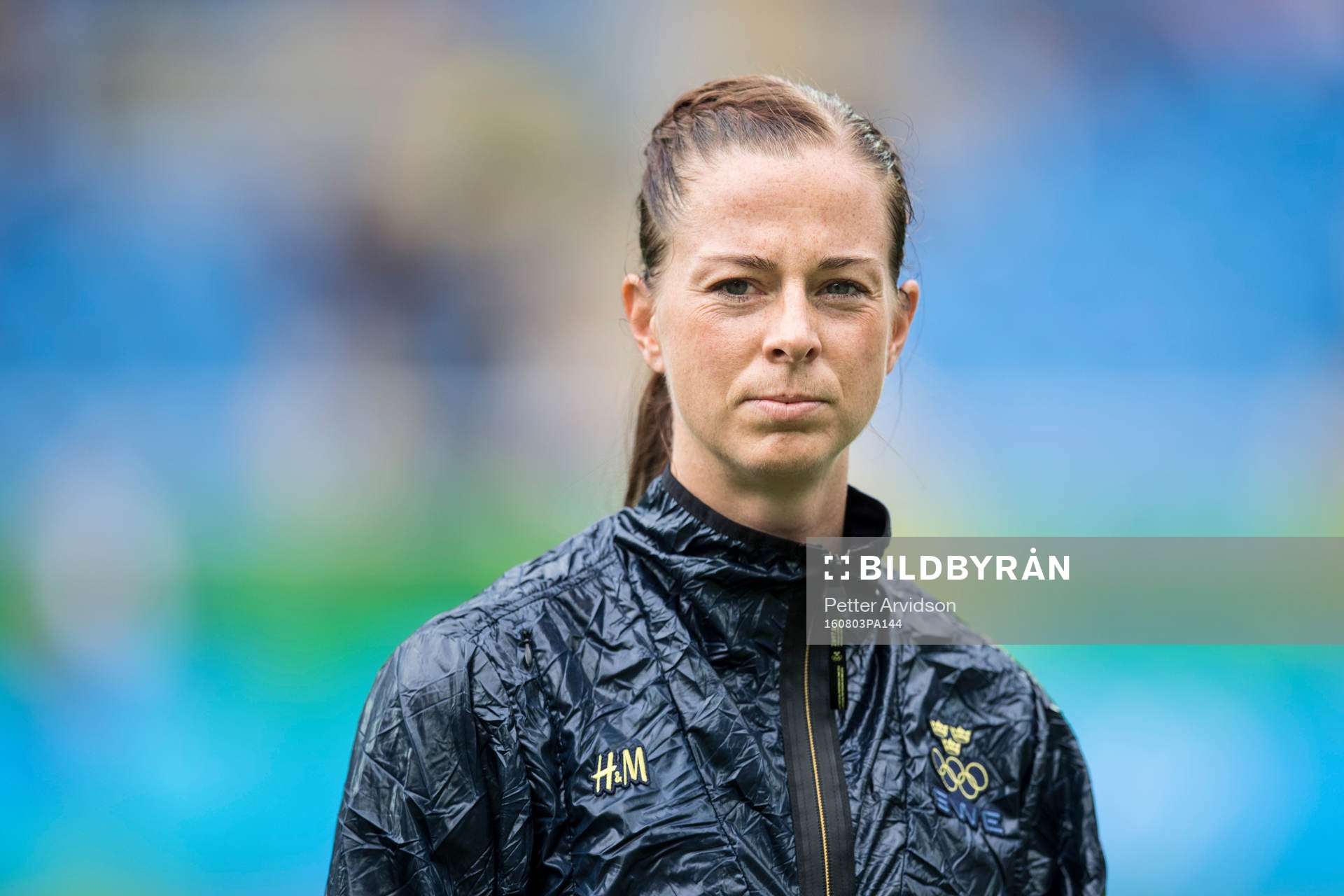 Sveriges Lotta Schelin i fotbollsmatchen mellan Sverige och