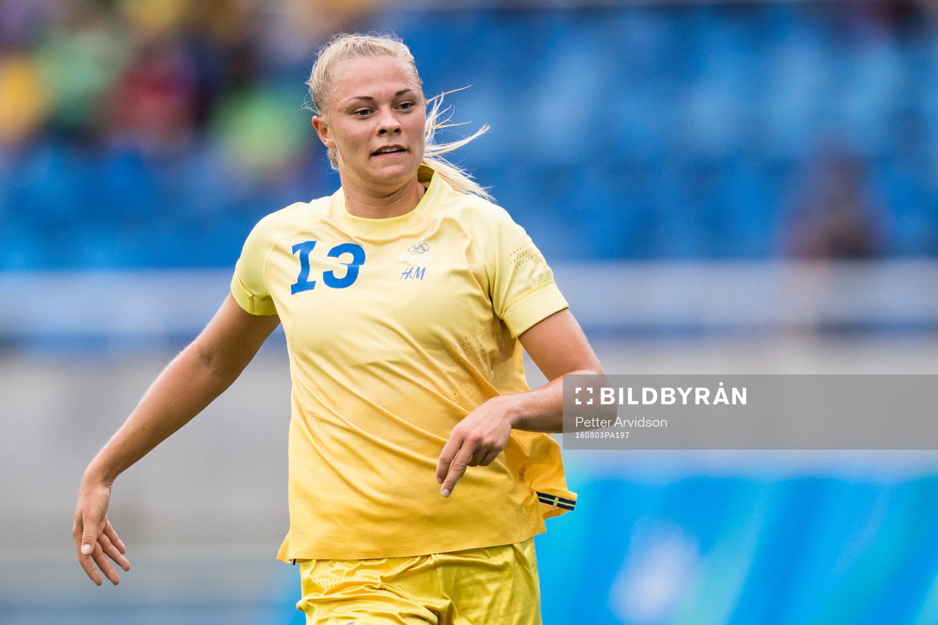 Sveriges Fridolina Rolfö i fotbollsmatchen mellan Sverige