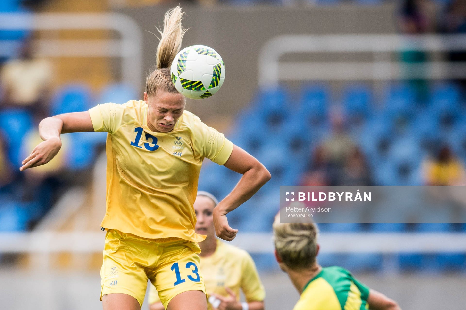 Sveriges Fridolina Rolfö i fotbollsmatchen mellan Sverige