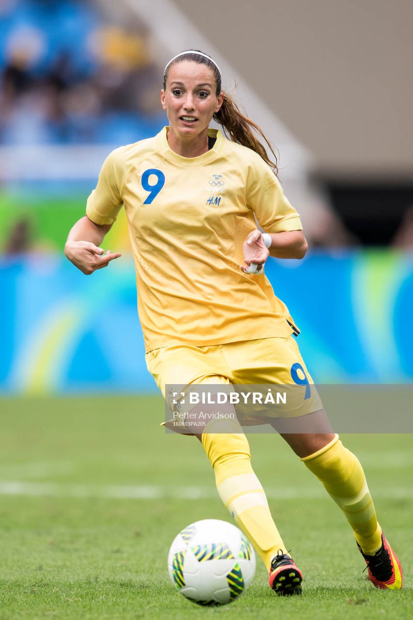 Sveriges Kosovare Asllani i fotbollsmatchen mellan Sverige