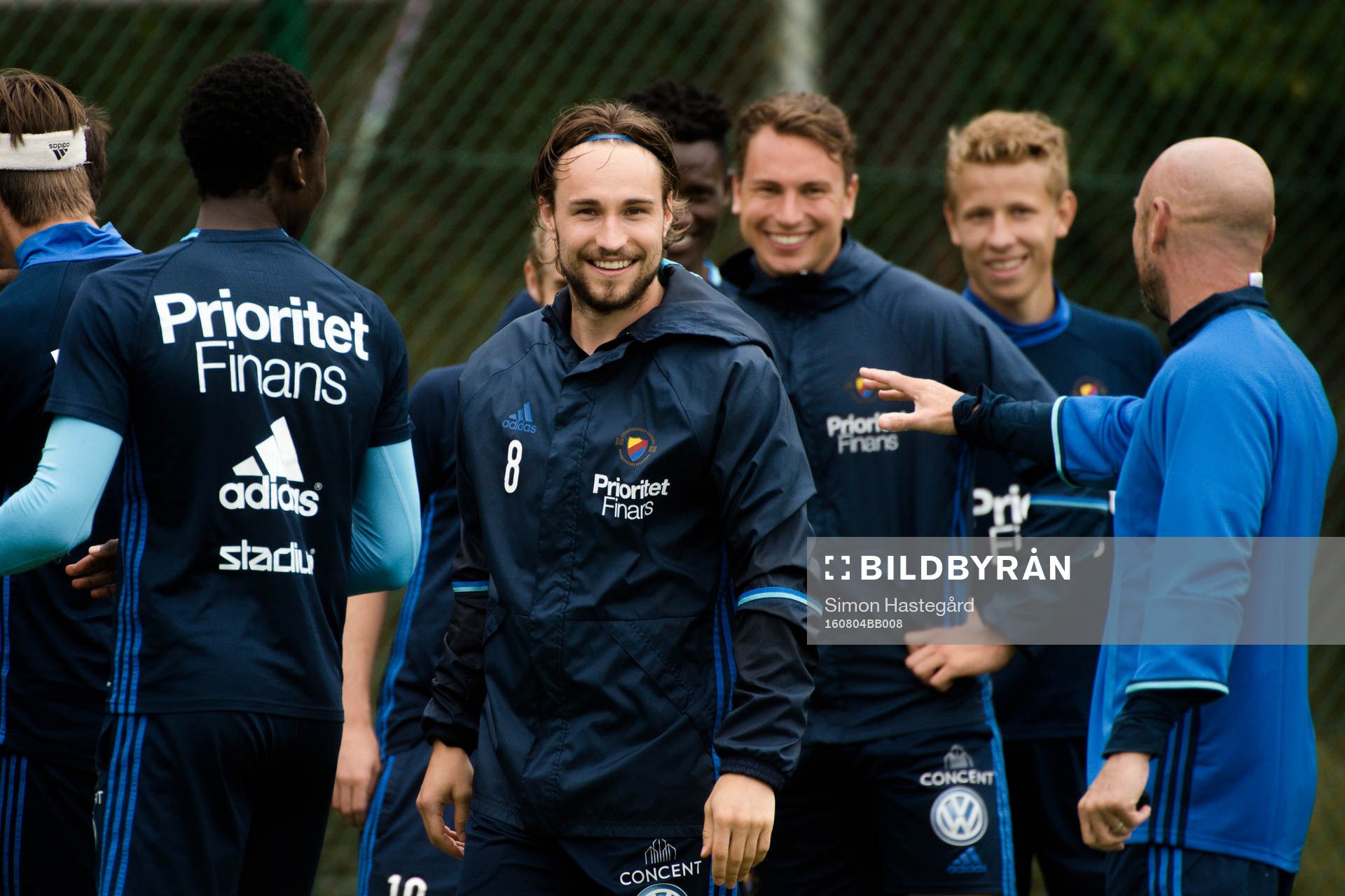 Kevin Walker med tränaren Mark Dempsey