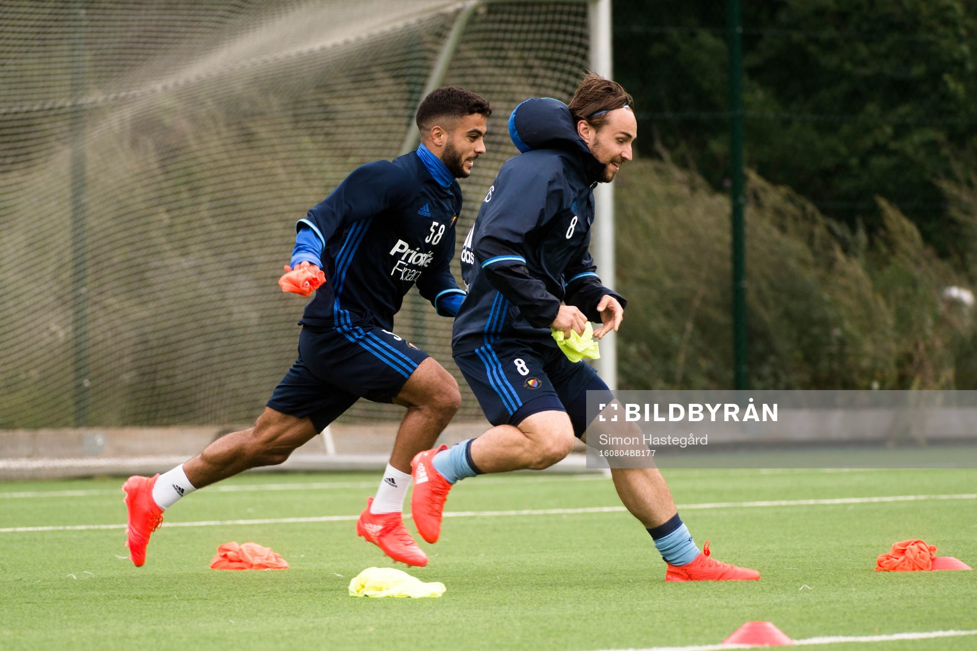 Djurgårdens Othman El Kabir och Kevin Walker