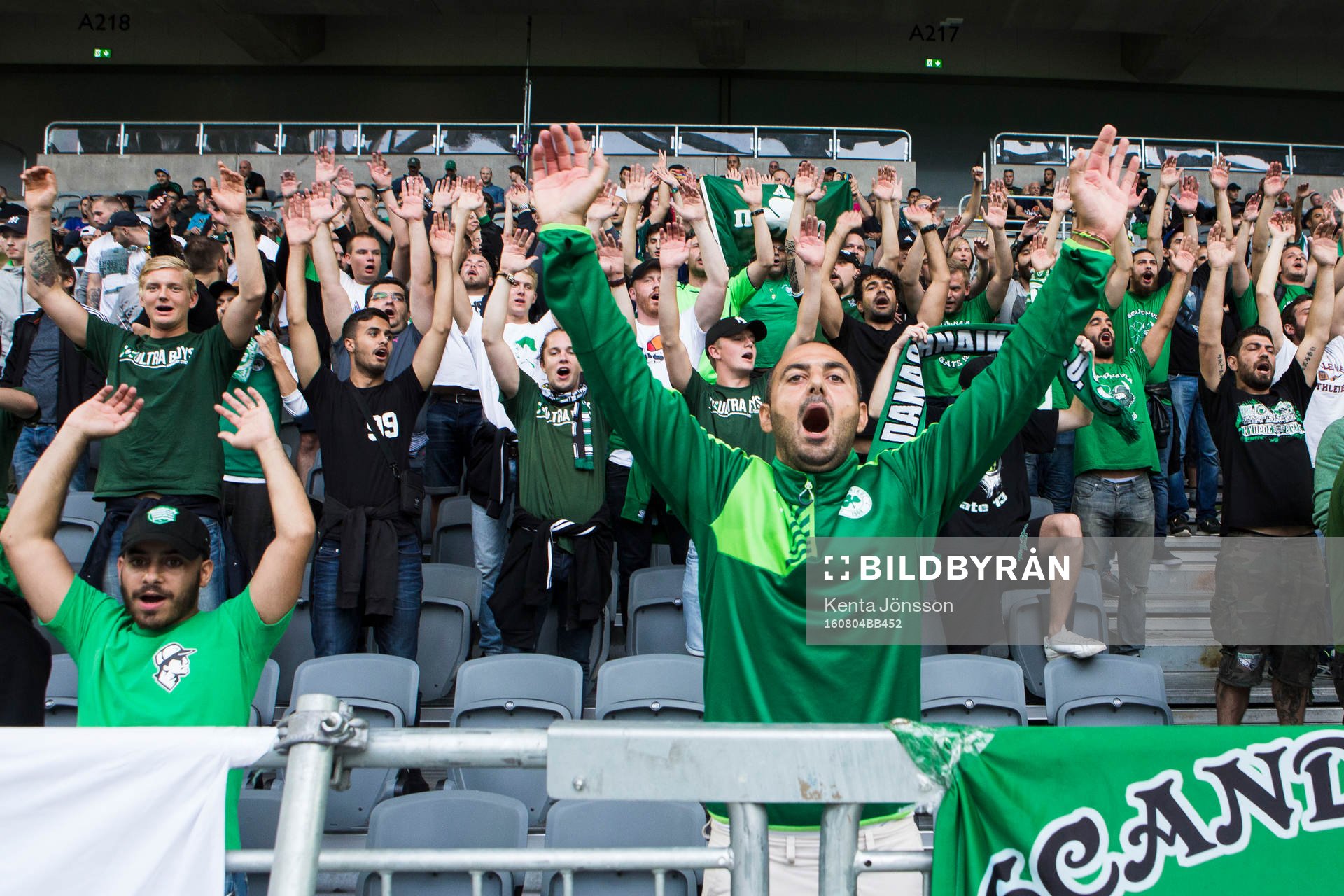 Panathinaikos supportrar