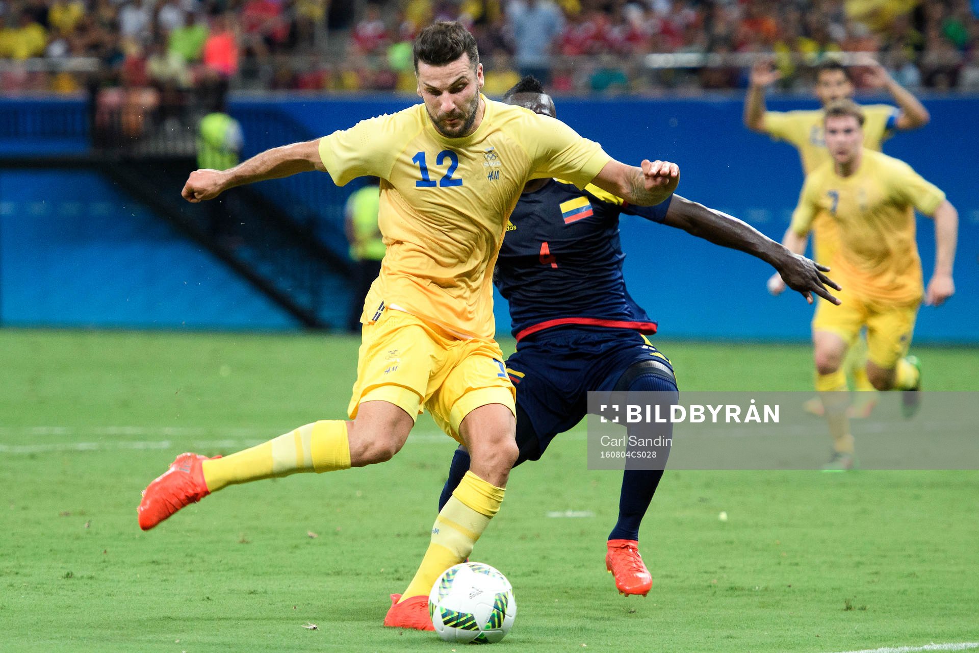 Sveriges Mikael Ishak i fotbollsmatchen mellan Sverige och