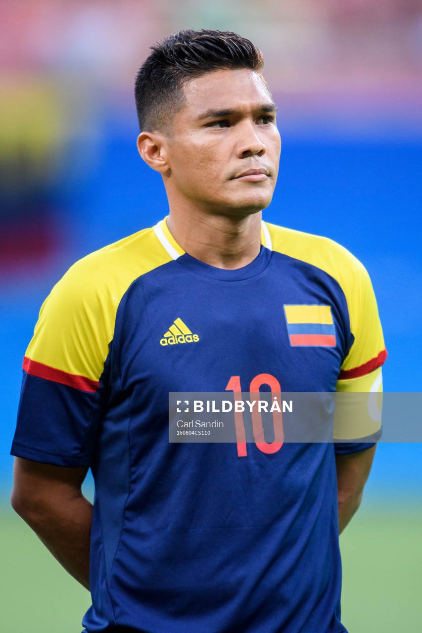 Colombias Teofilo Gutierrez vid lineup innan