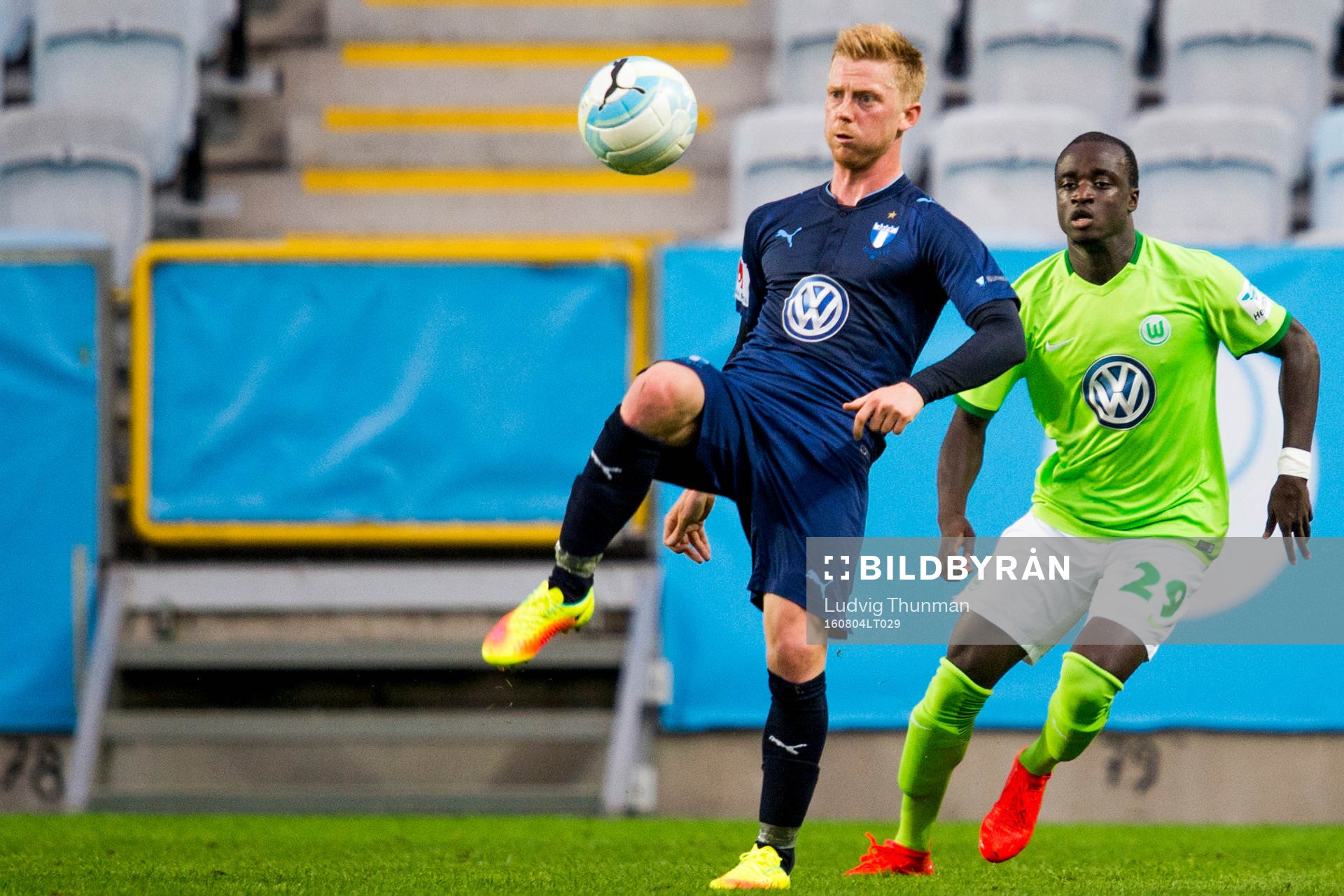 Malmö FFs Anders Christiansen och Wolfsburgs Amara Conde