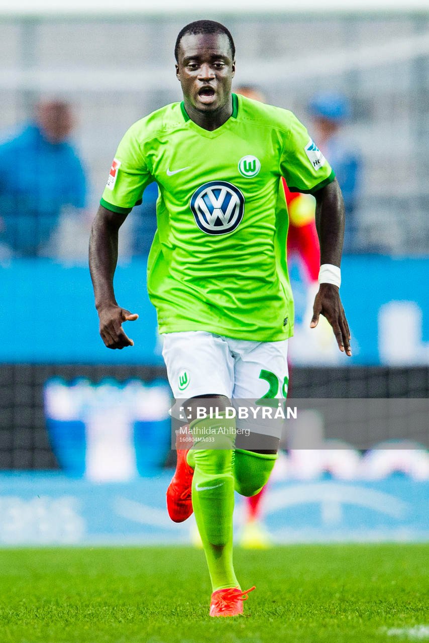 Wolfsburgs Amara Conde under träningsmatchen i fotboll mellan Malmö FF och Wolfsburg den 4 augusti 2016 i Malmö.
