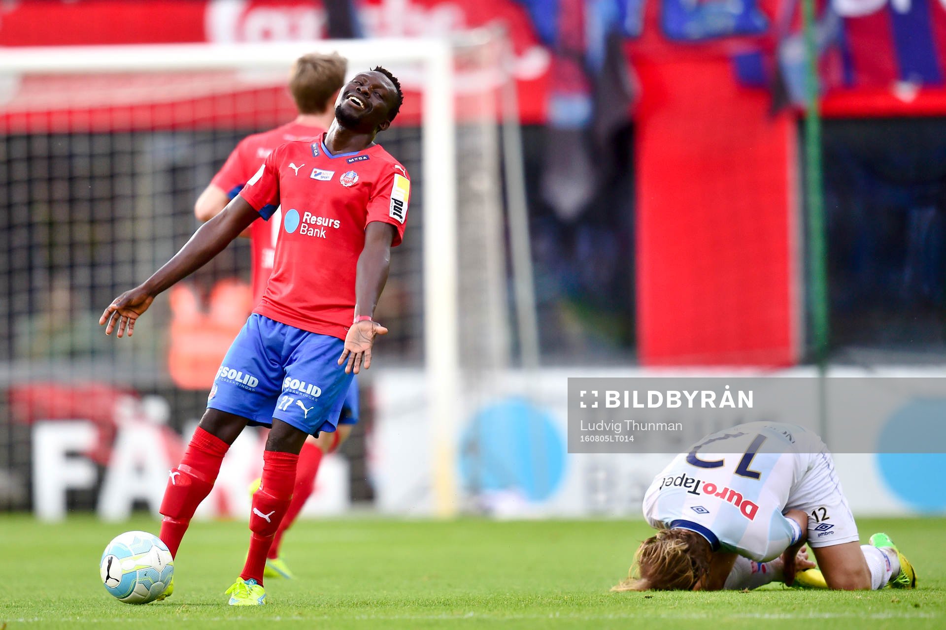 Helsingborgs  Lalawélé Atakora reagerar