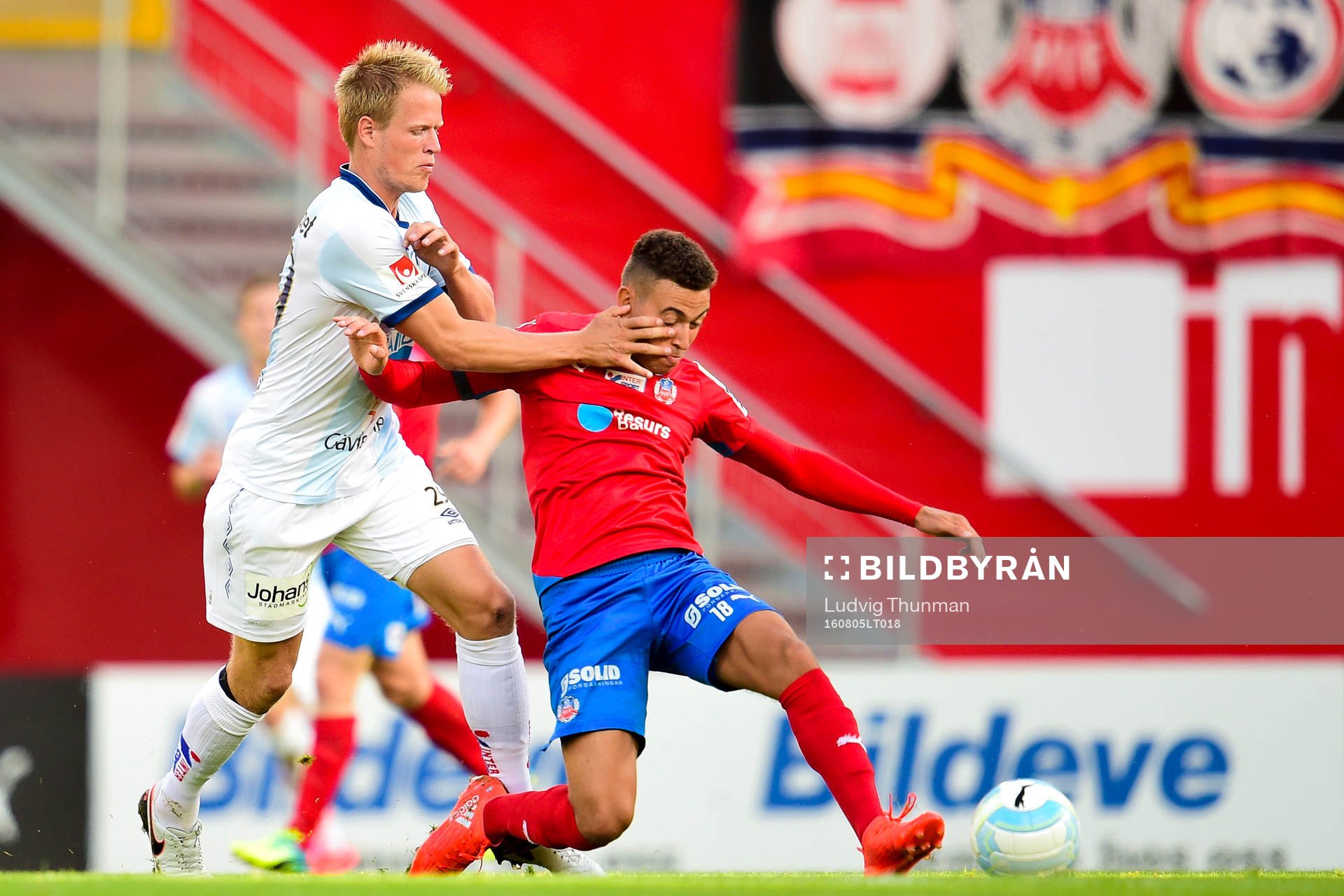 Gefles Martin Rauschenberg och Helsingborgs Jordan Larsson
