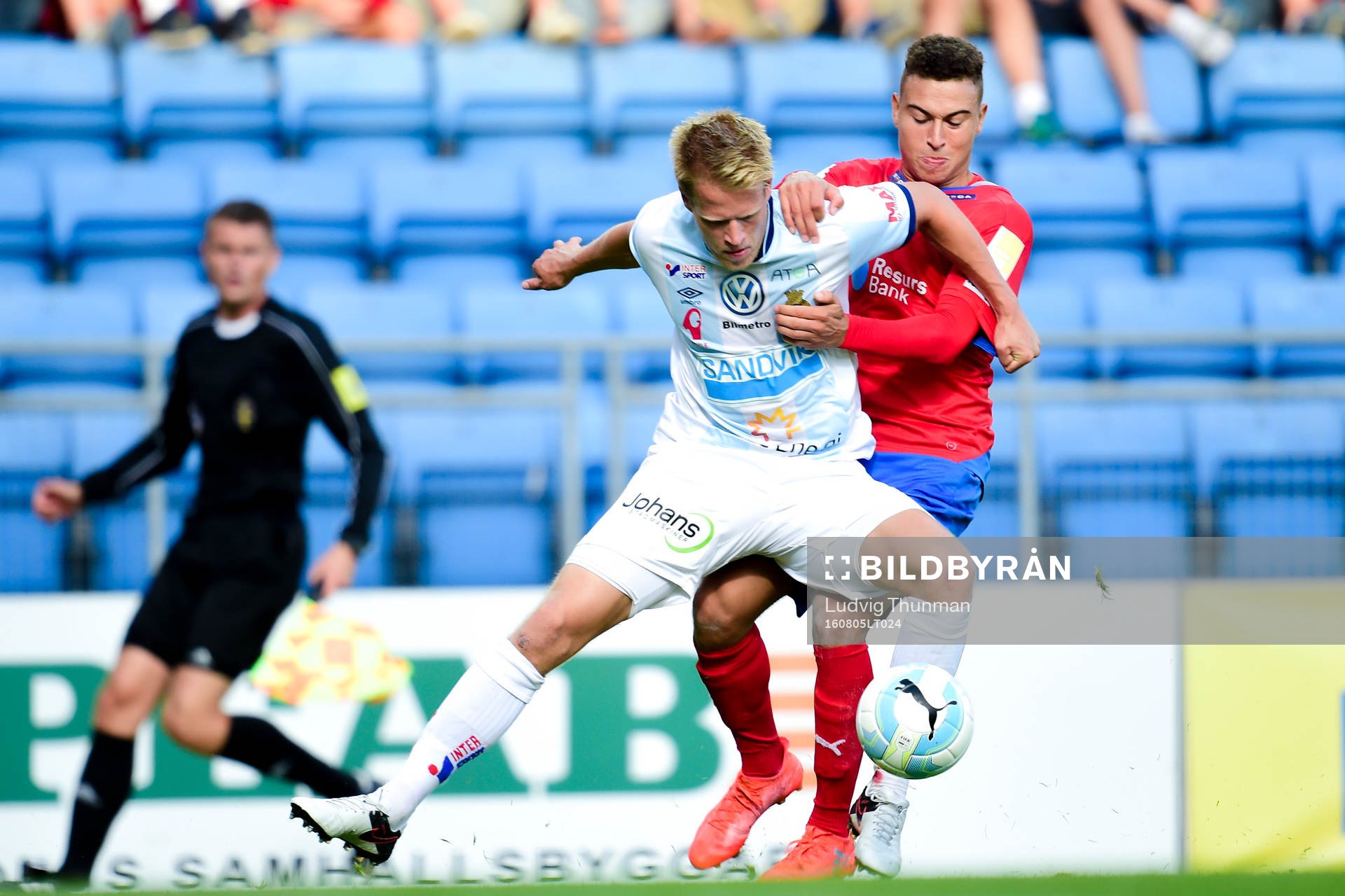 Gefles Martin Rauschenberg och Helsingborgs Jordan Larsson