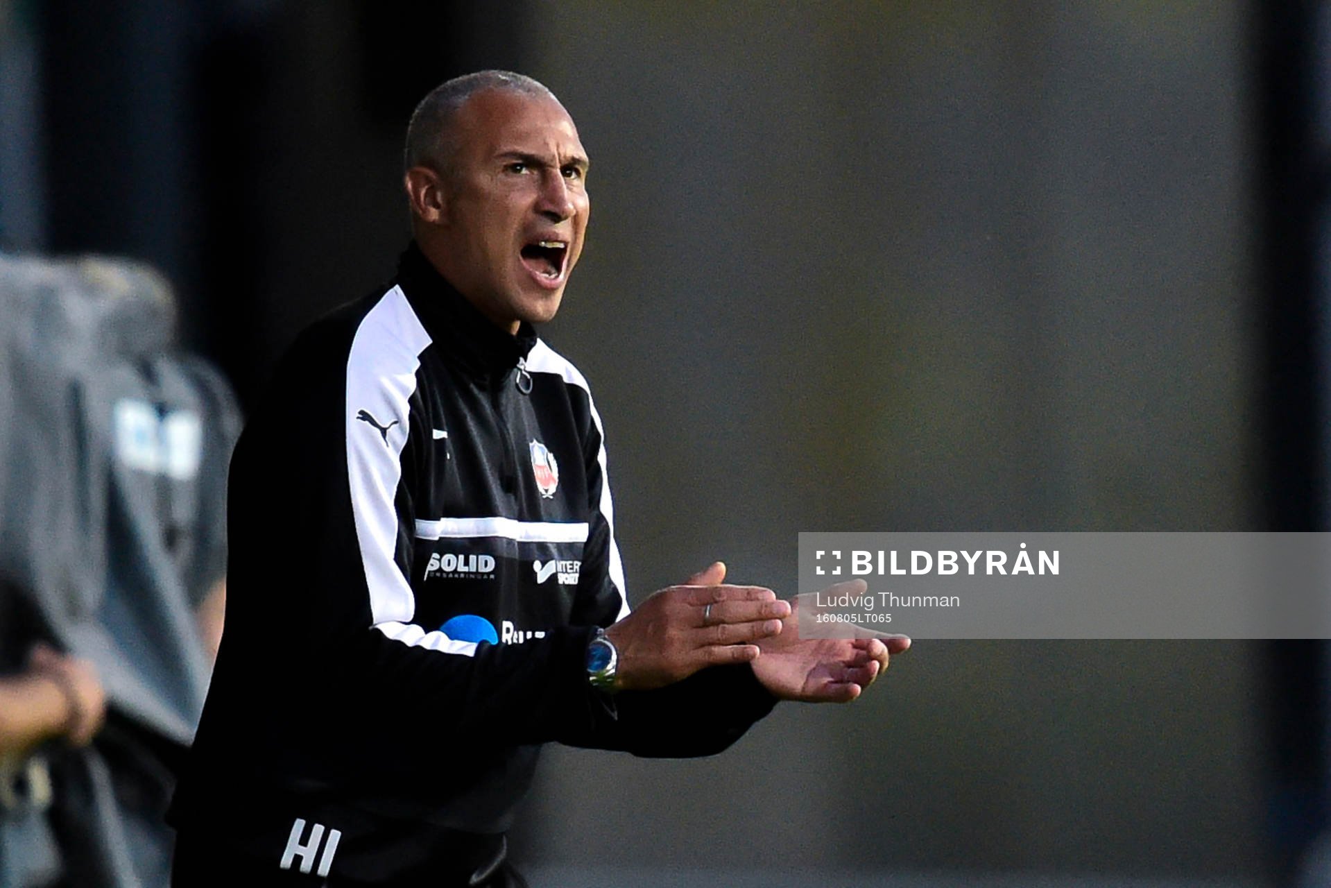 Helsingborgs manager Henrik Larsson  reagerar