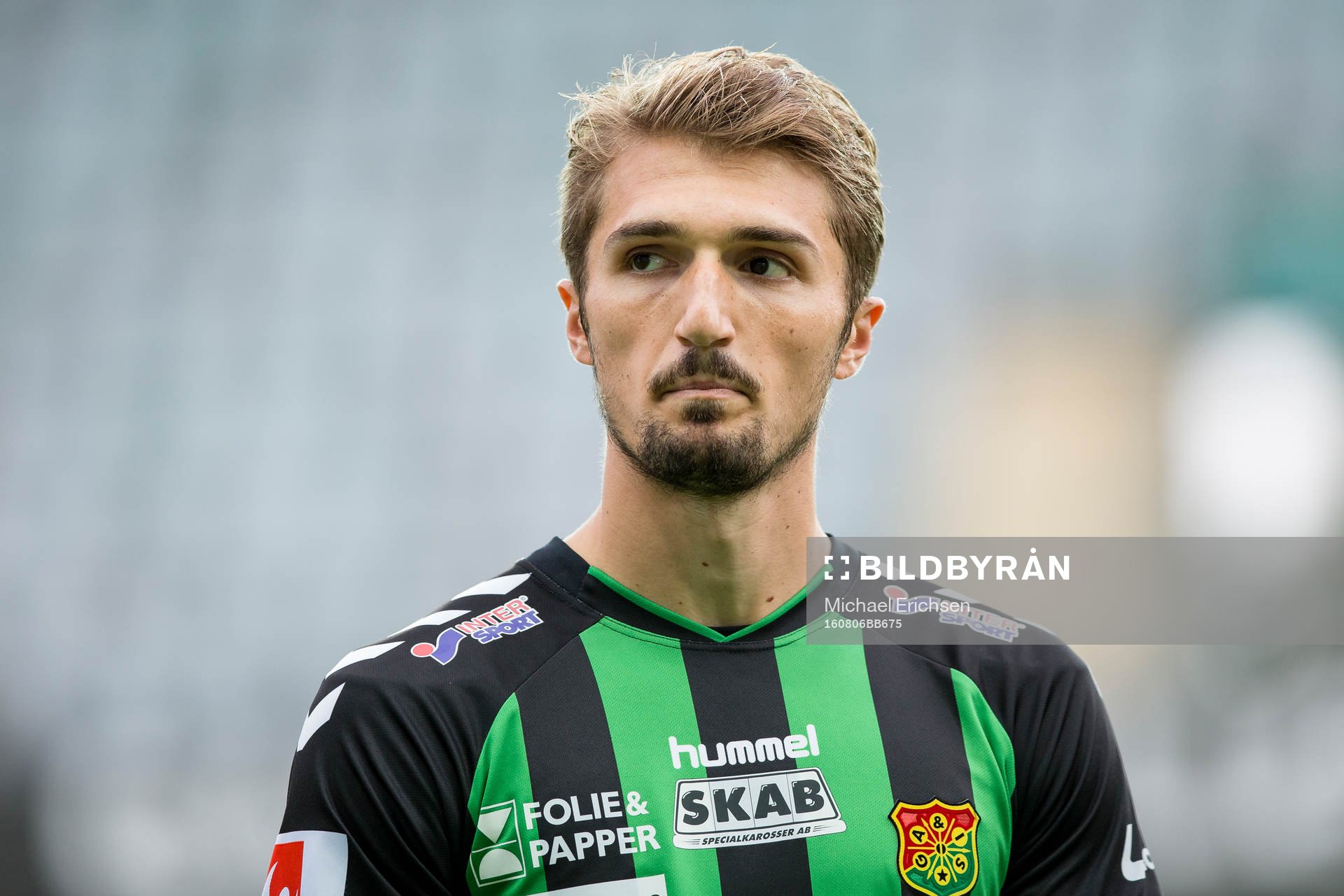 GAIS Dardan Rexhepi innan fotbollsmatchen i Superettan