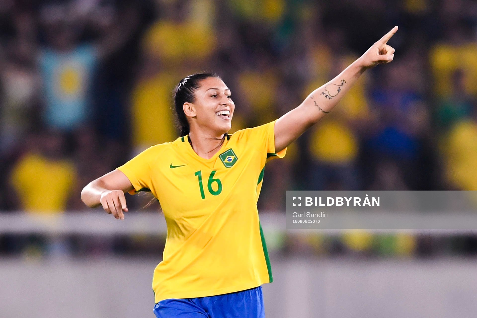 Brasiliens Beatriz jublar