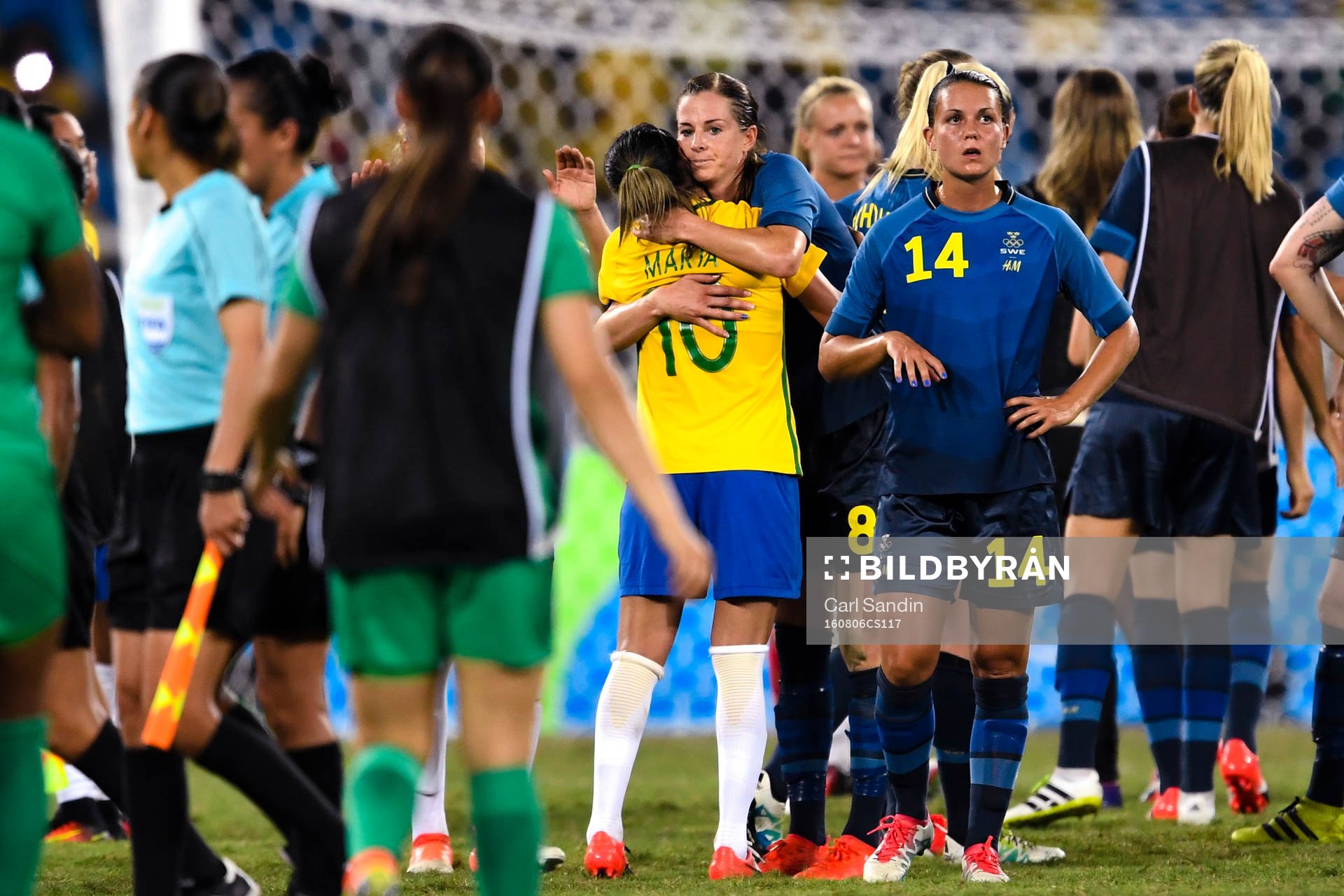 Sveriges Lotta Schelin kramar om Brasiliens Marta