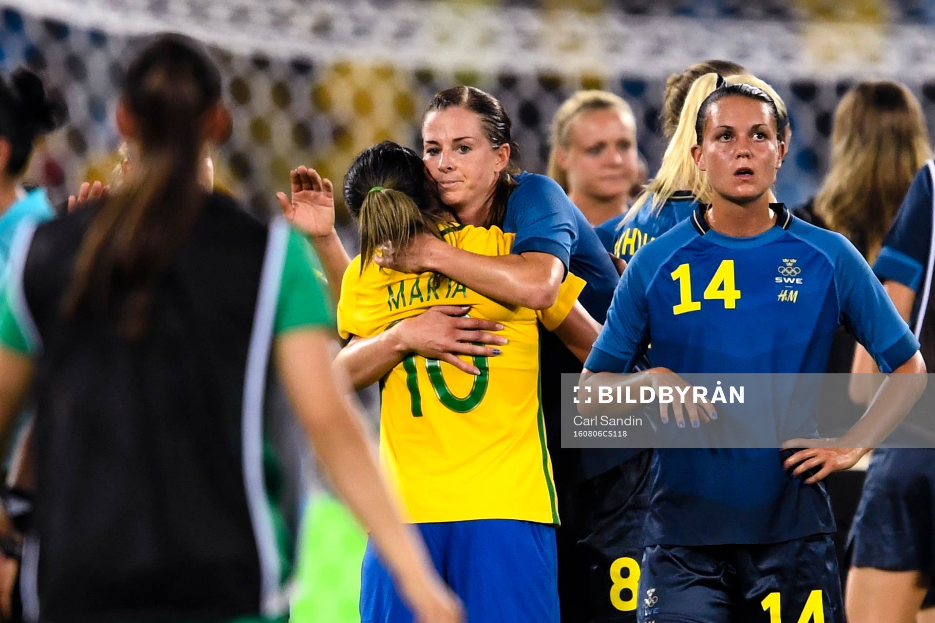 Sveriges Lotta Schelin kramar om Brasiliens Marta