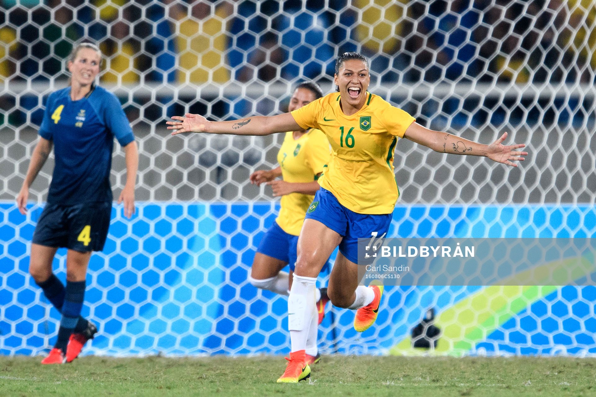 Brasiliens Beatriz jublar