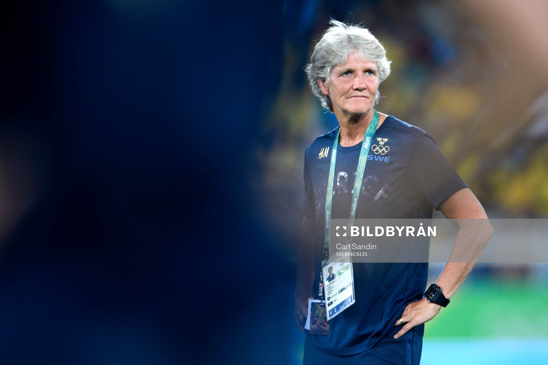 i fotbollsmatchen mellan Brasilien och Sverige