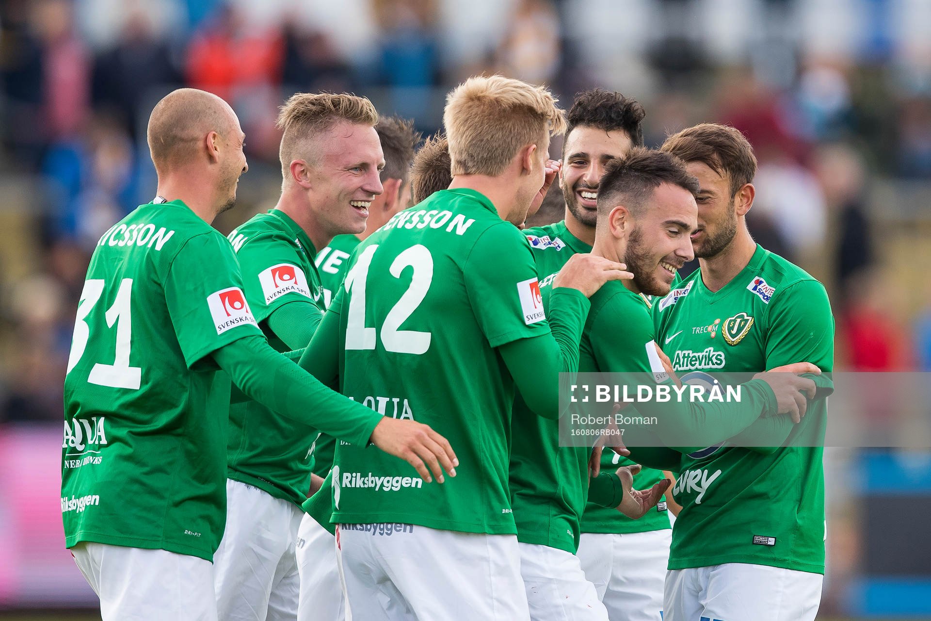 Jönköpings spelare jublar