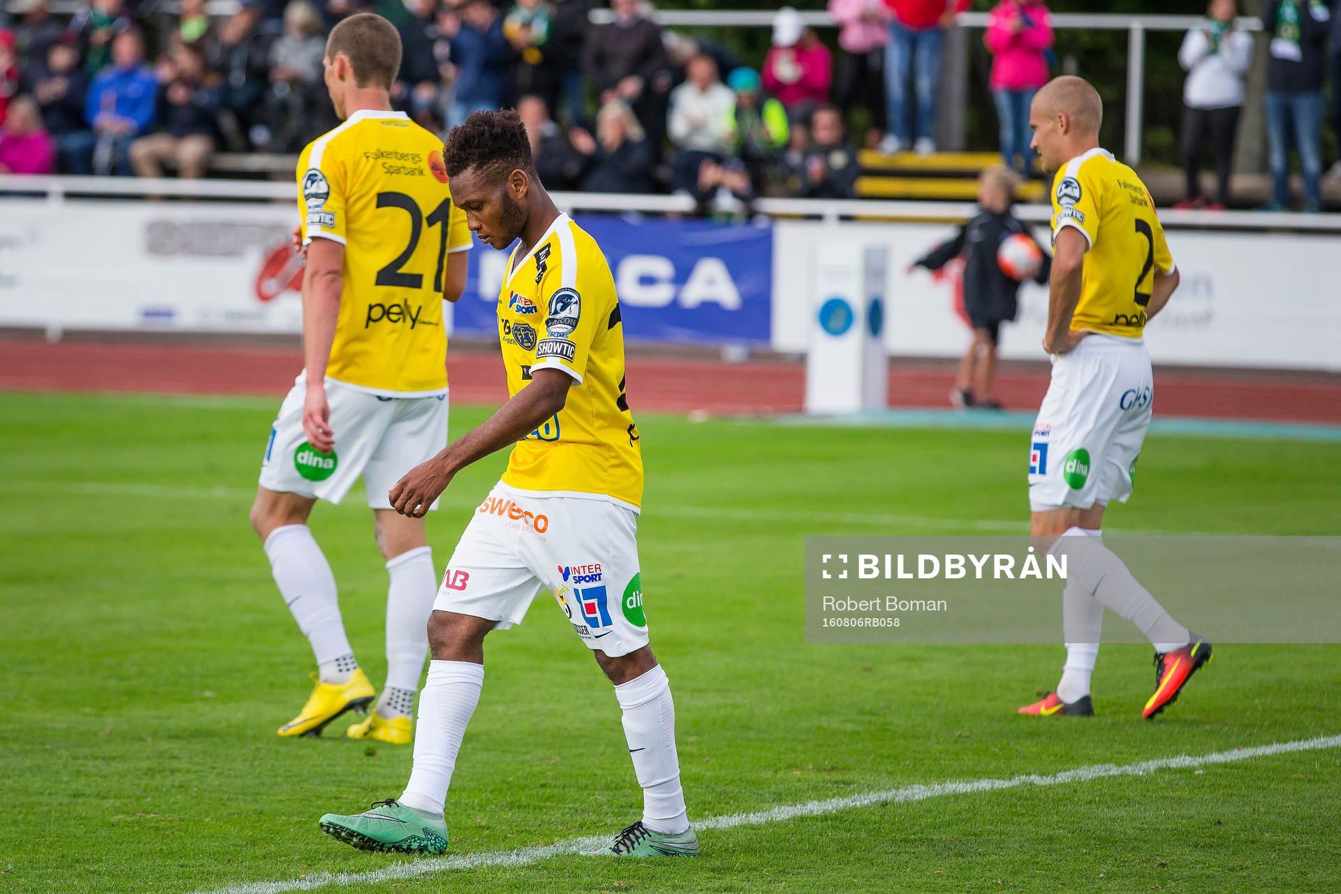 Falkenbergs Thomas Juel-Nielsen och Enock Kwakwa och Rasmus