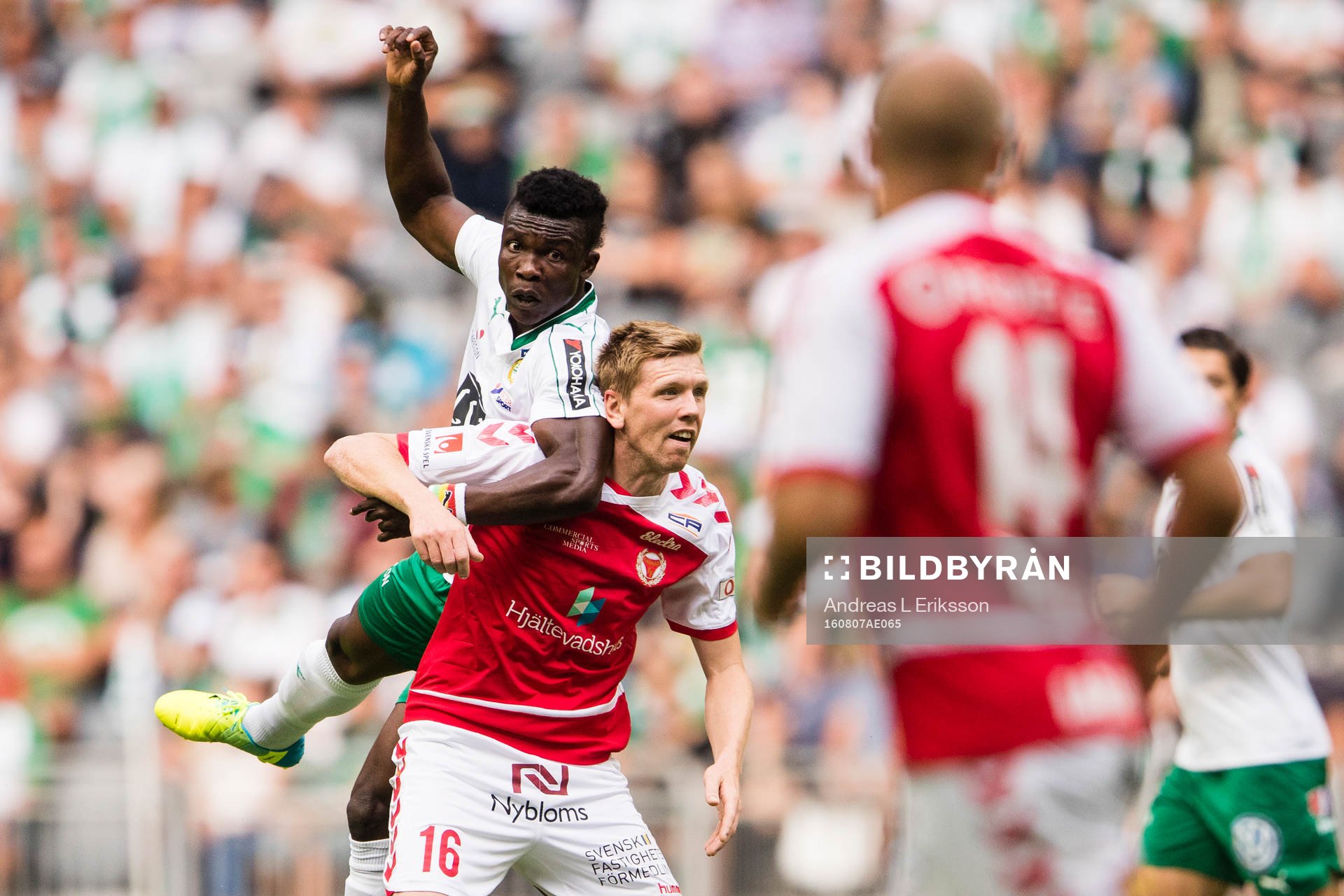 Hammarbys Joseph Aidoo och Kalmars David Elm