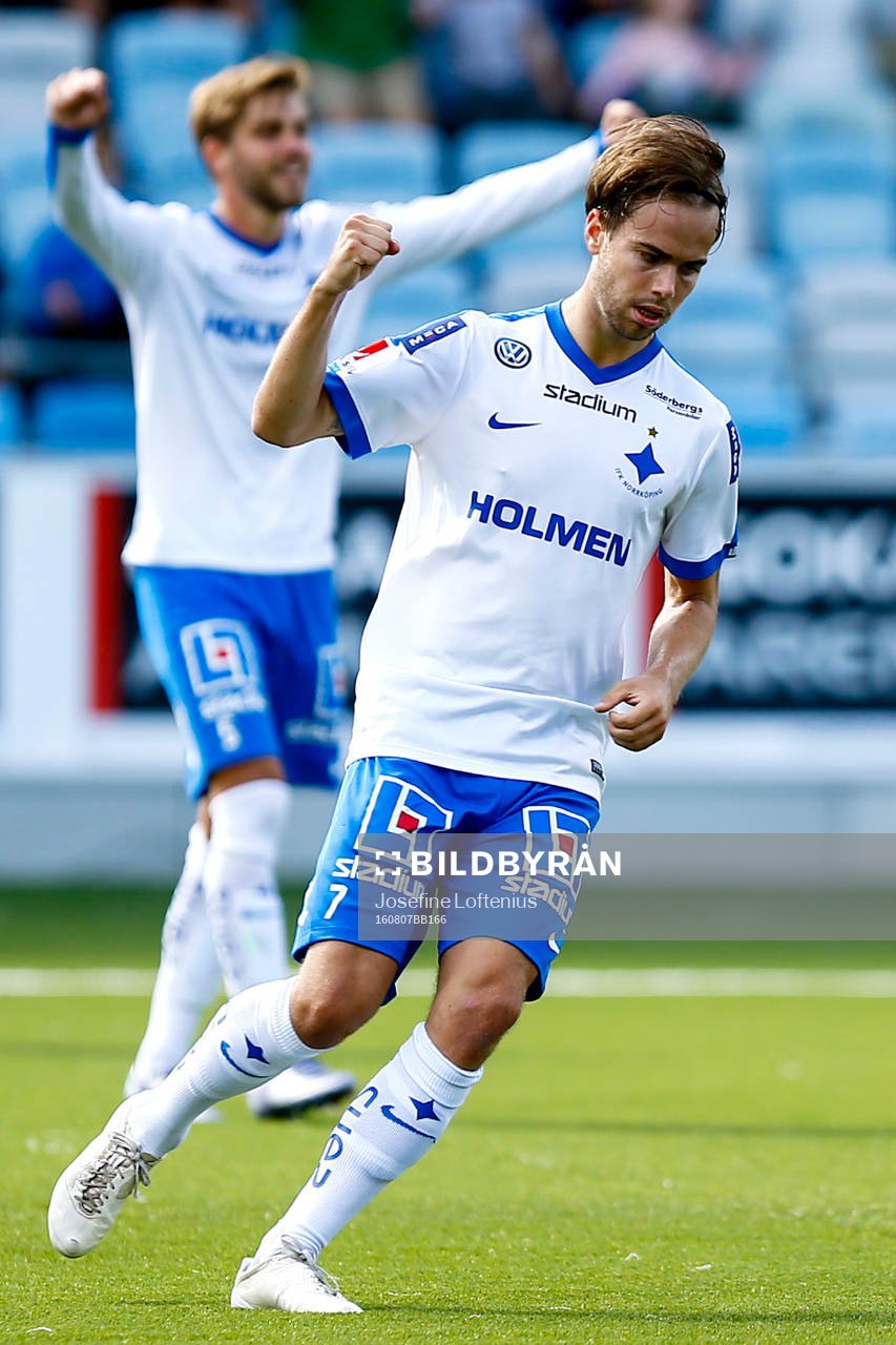 Norrköpings Andreas Blomqvist jublar