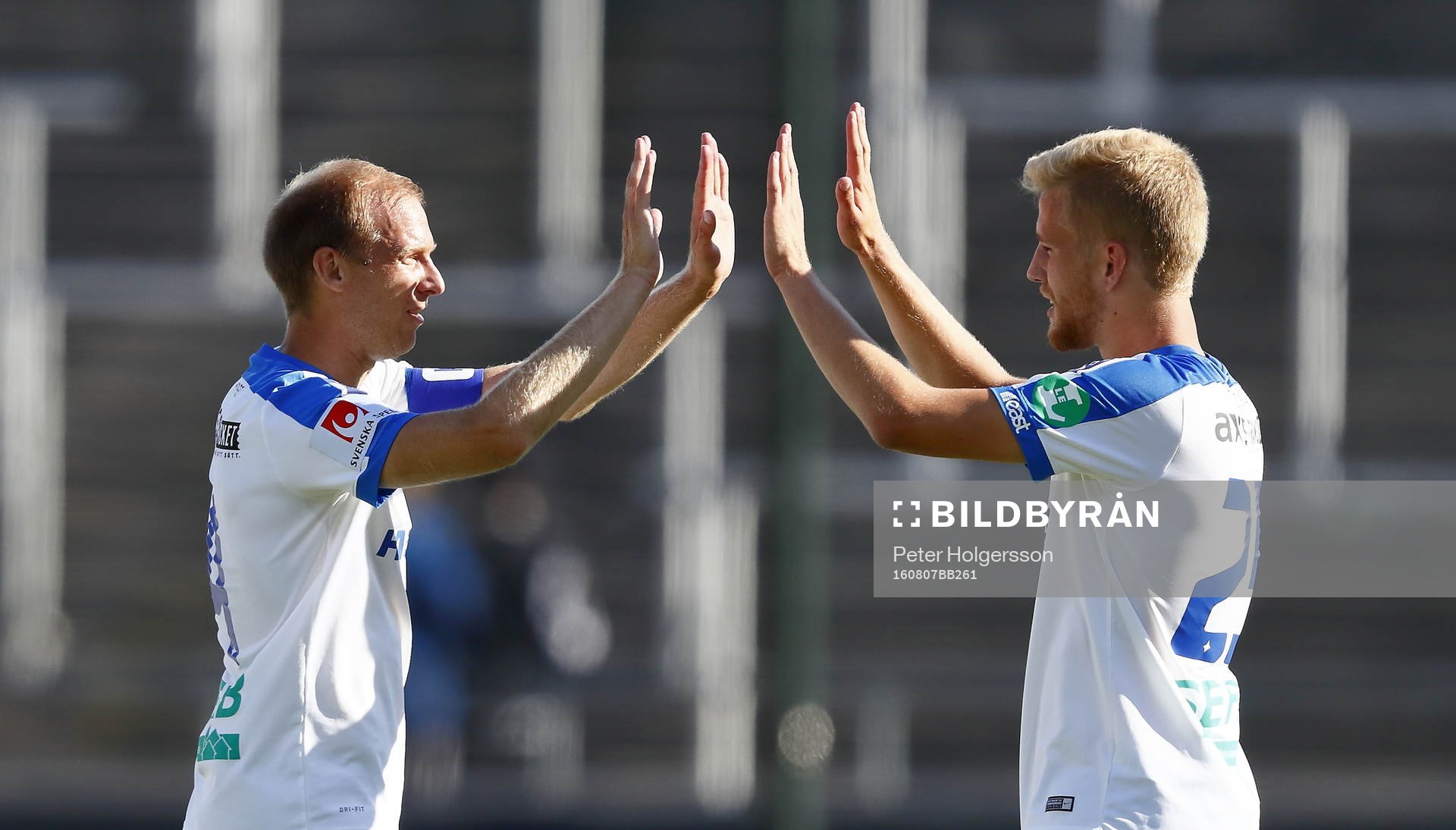 Norrköpings Andreas Johansson och Filip Dagerstål jublar
