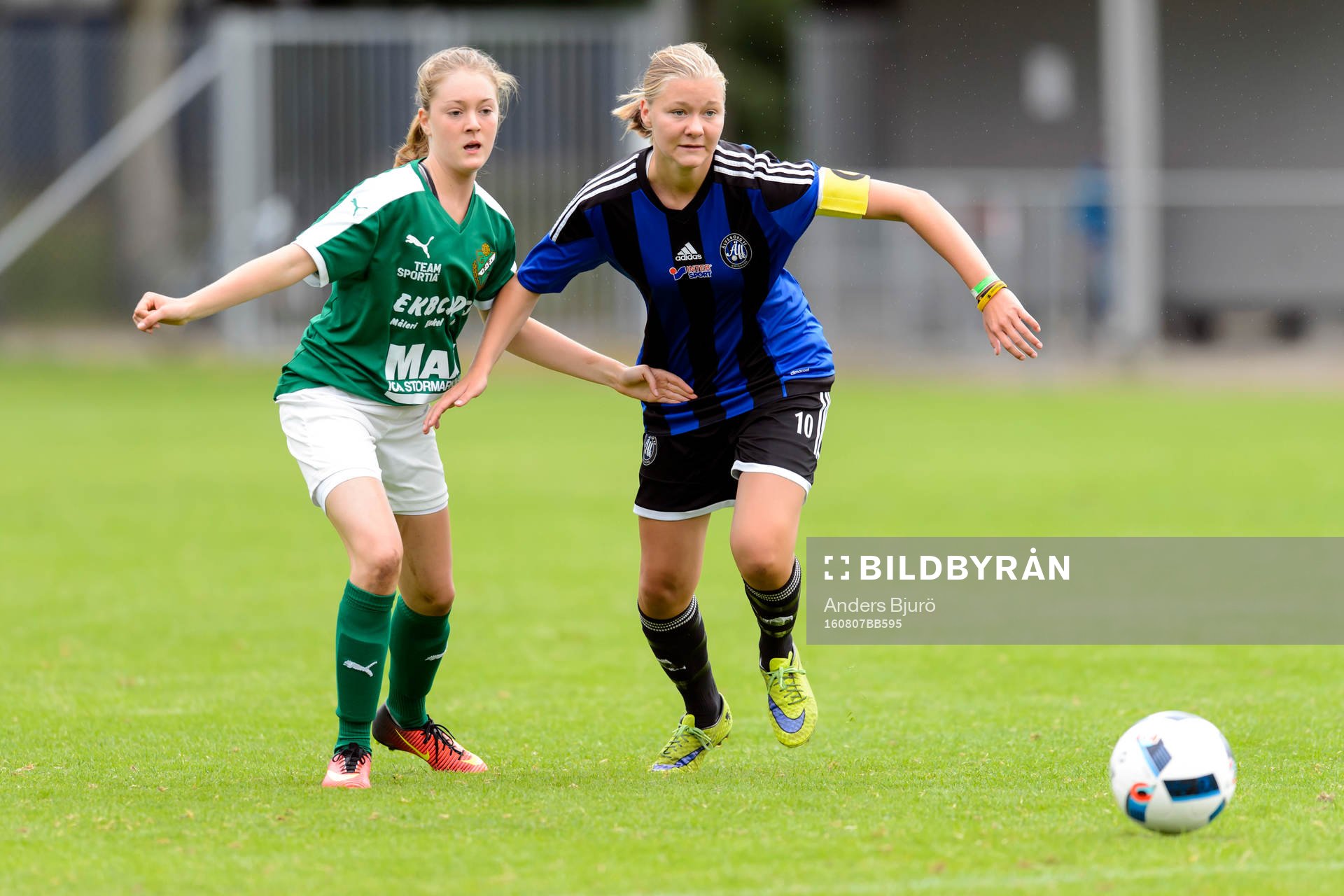 under fotbollsmatchen i Eskilscupen flickor F16 mellan