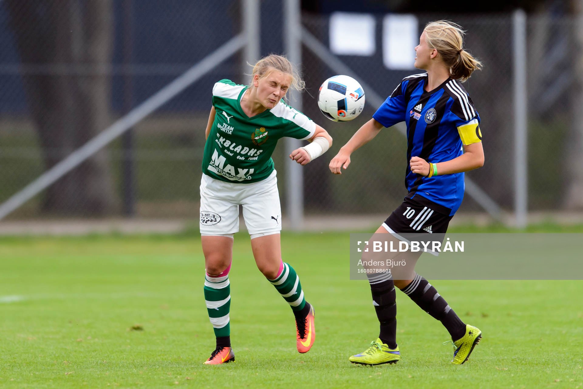 under fotbollsmatchen i Eskilscupen flickor F16 mellan