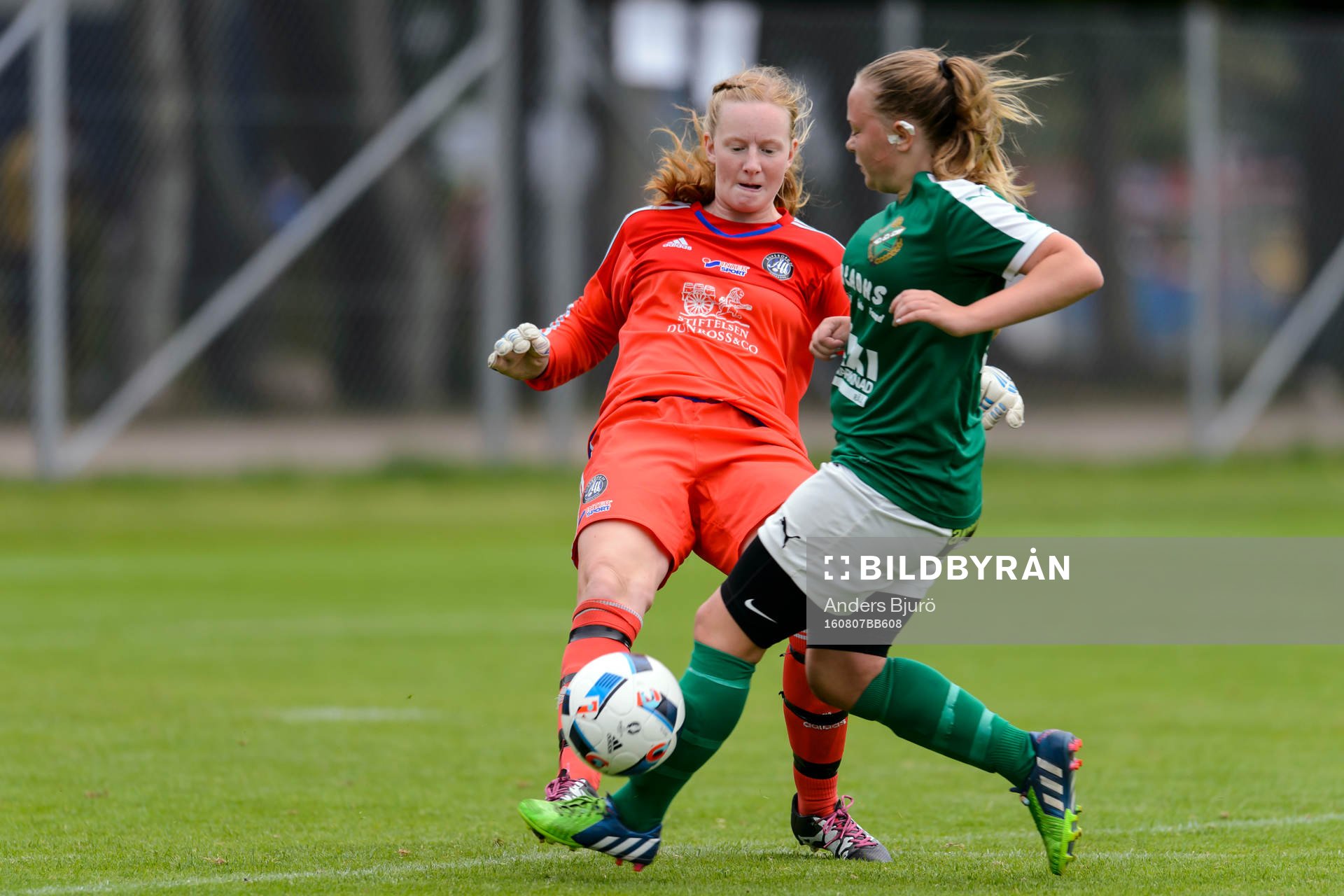 under fotbollsmatchen i Eskilscupen flickor F16 mellan