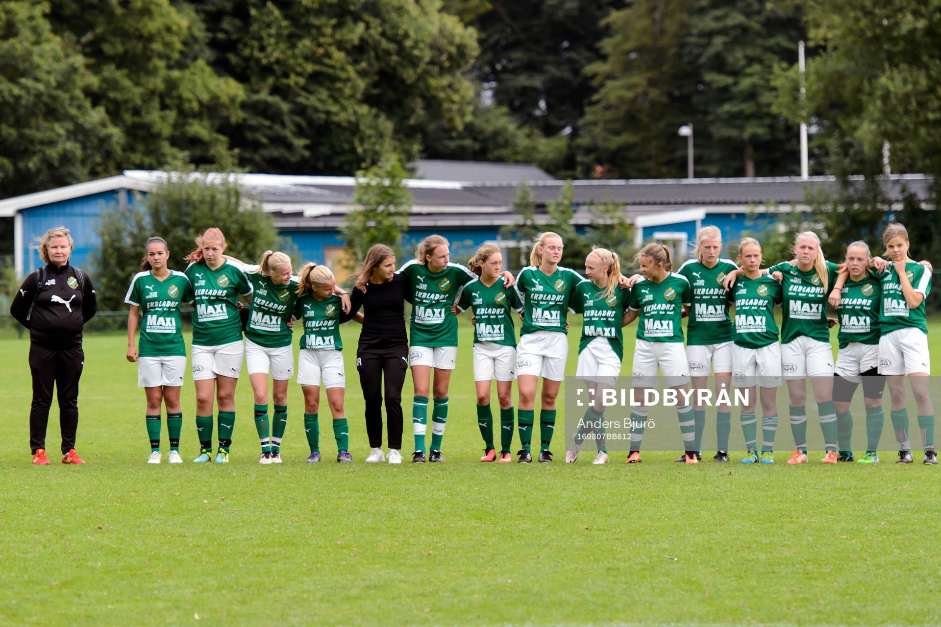 Glumslövs spelare uppställda