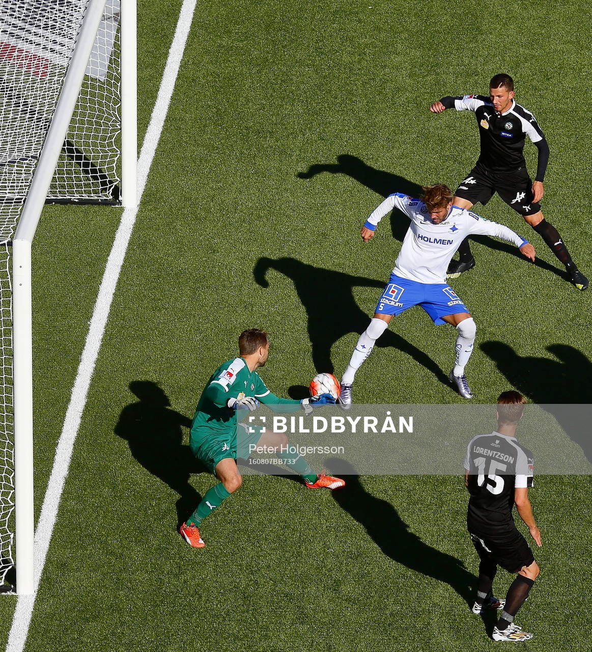 Mål 3-1 av Norrköpings Daniel Sjölund förbi Christoffer