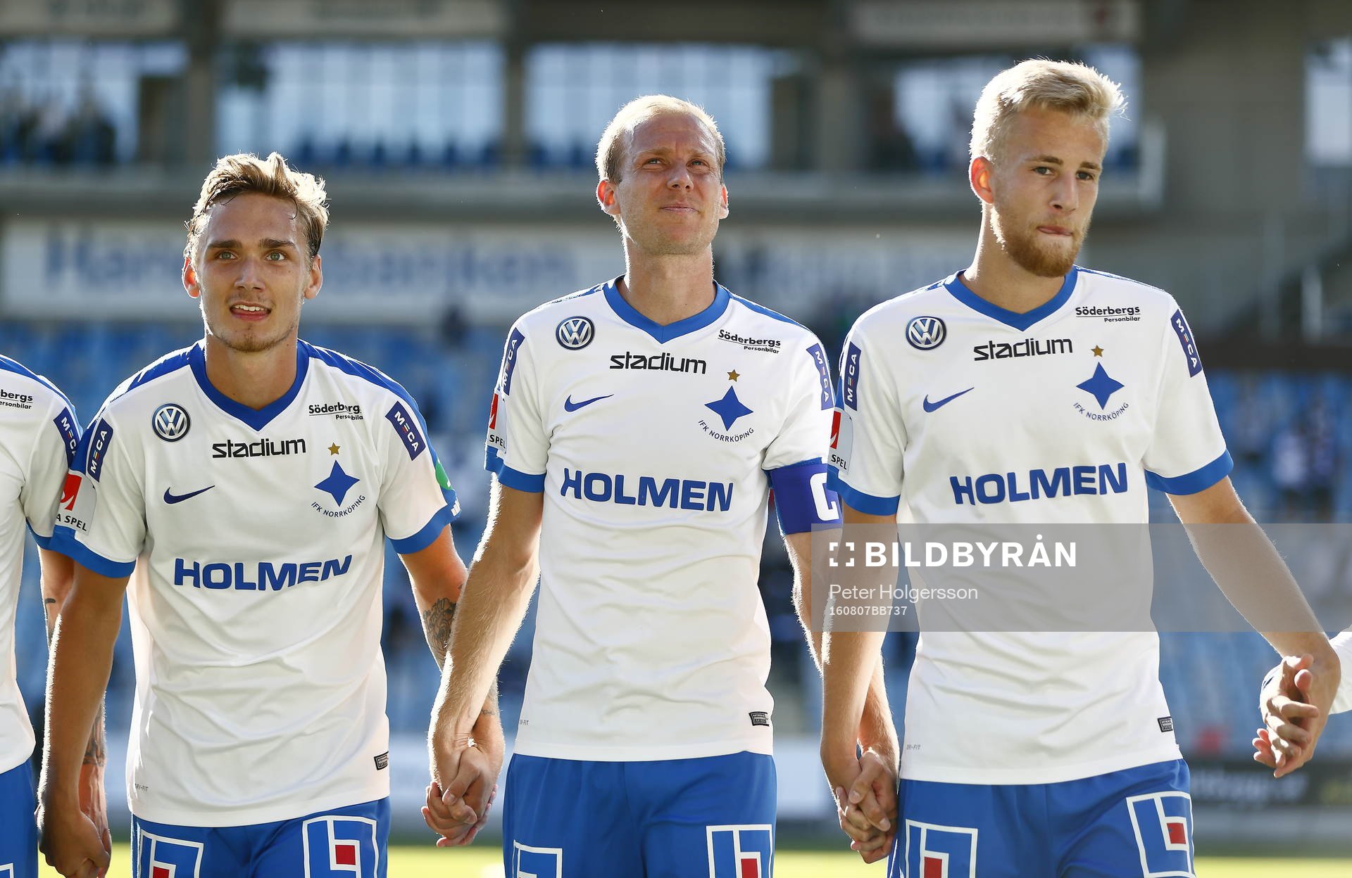 Norrköpings Linus Wahlqvist, Andreas Johansson och Filip