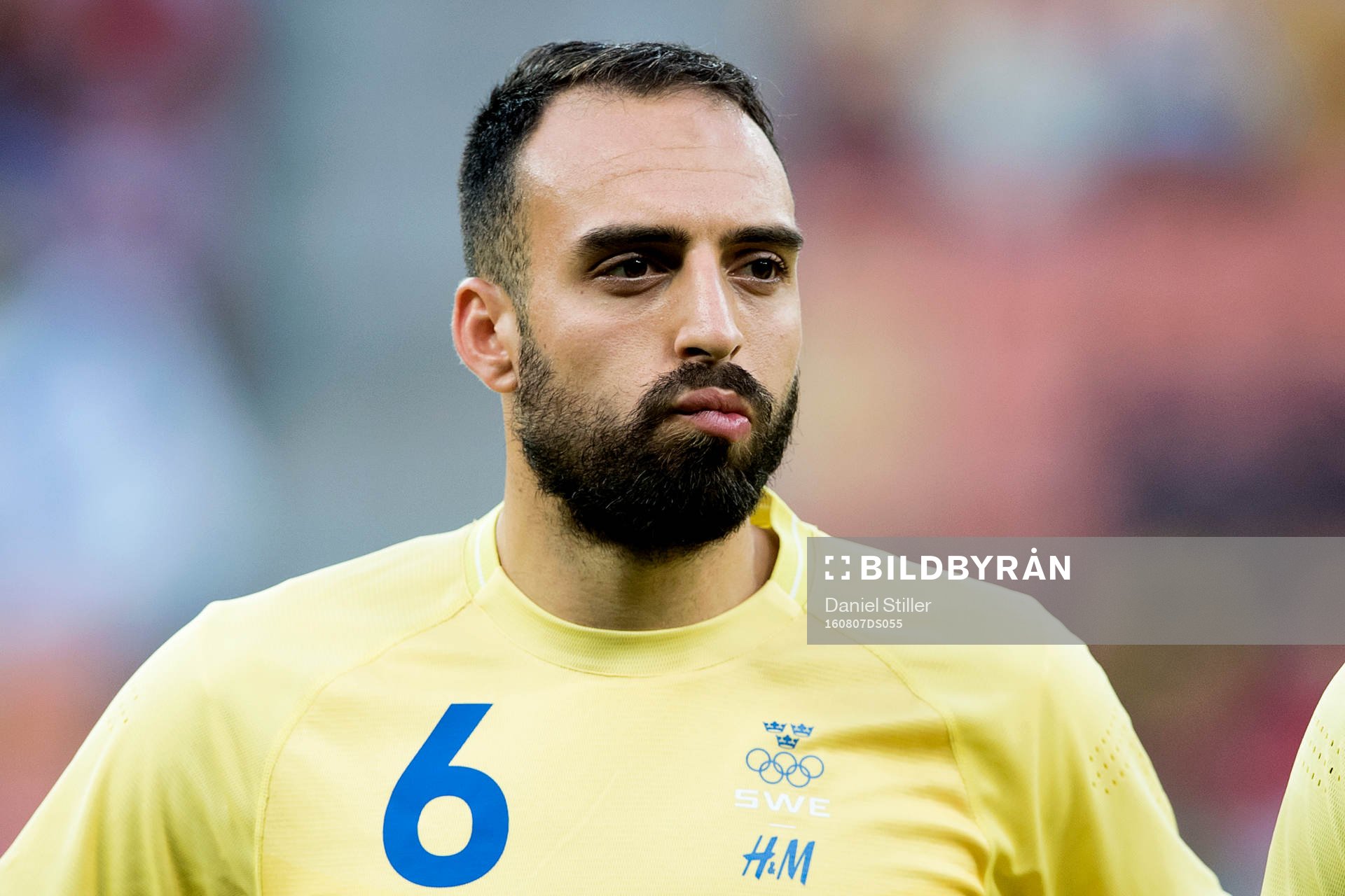 Sveriges Abdul Khalili under fotbollsmatchen mellan Sverige och Nigeria den 7 augusti 2016 under OS i Manaus.