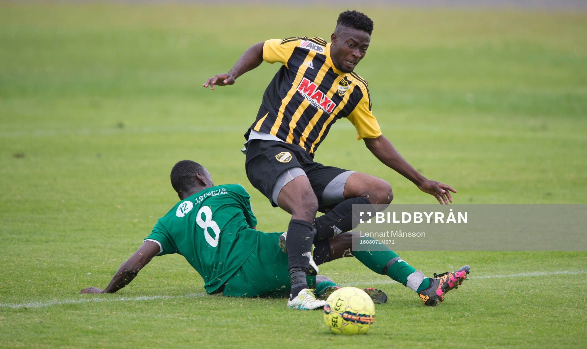 IFK Hässleholms Kojo Annor i matchen i division 2 mellan